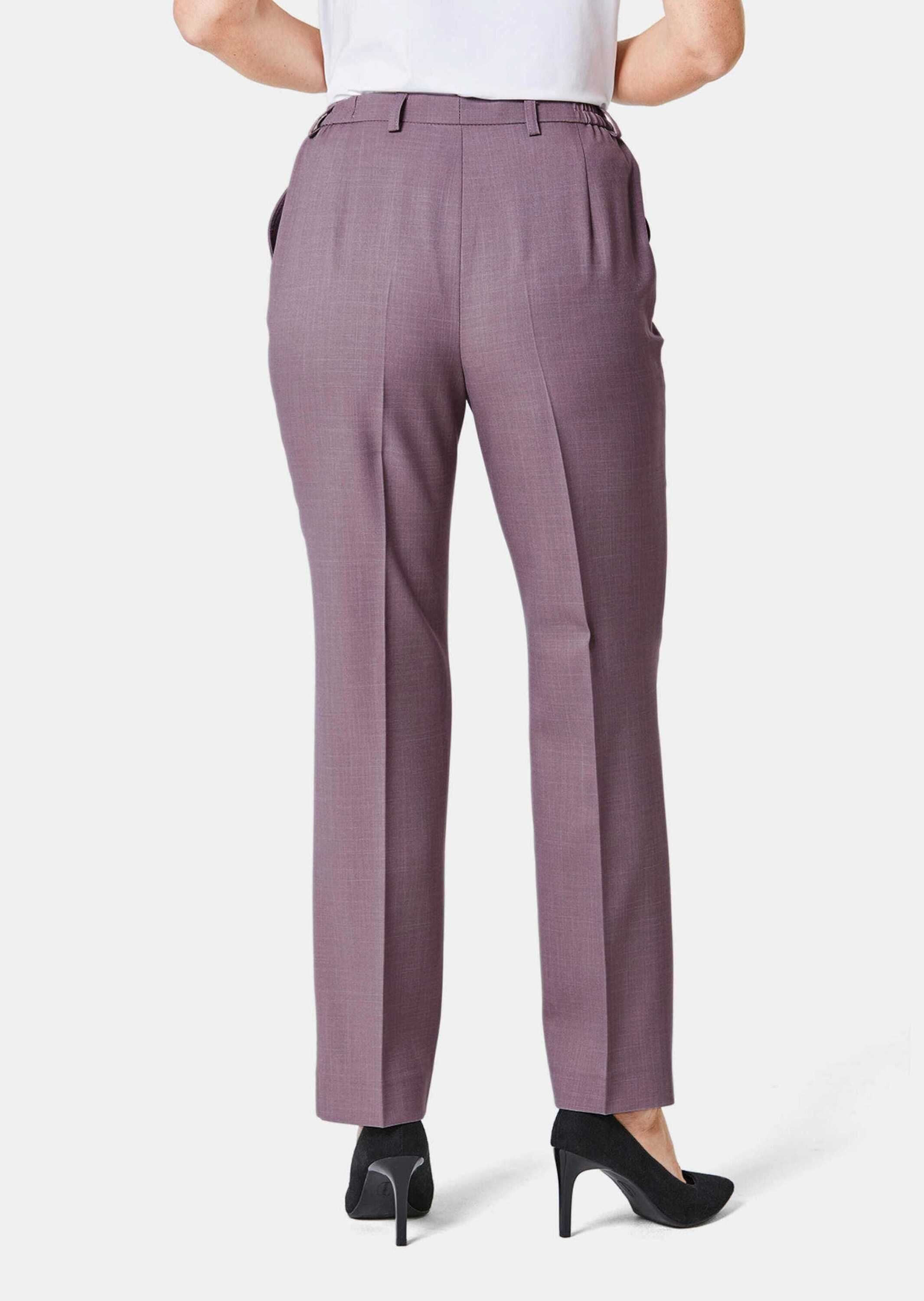 GOLDNER Stoffhose Knitterarme Hose Anna mit SilverFresh-Ausrüstung