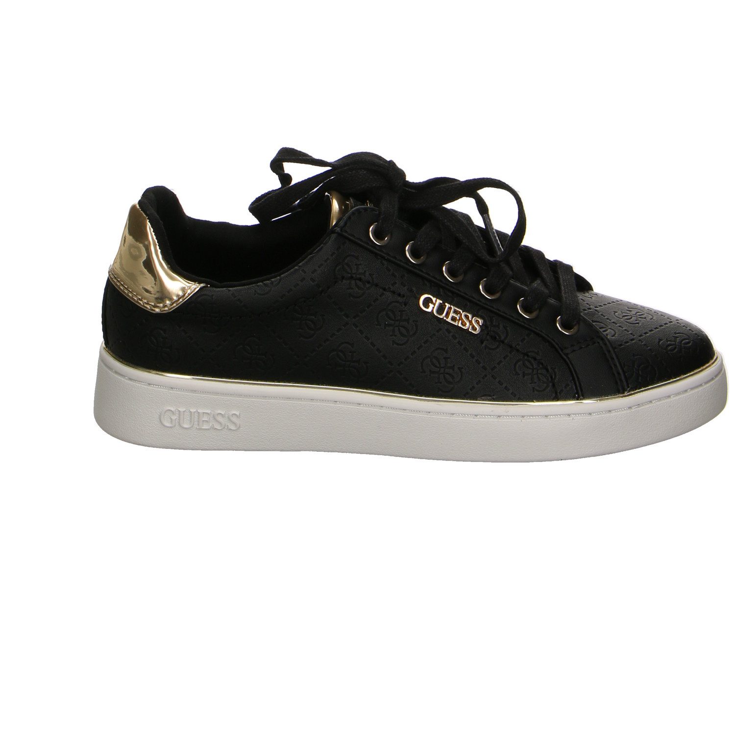 Guess Guess Synthetik Schnürschuhe schwarz Schnürschuh günstig online kaufen