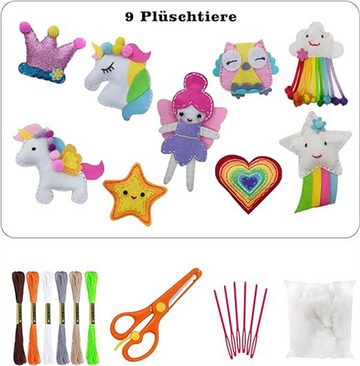 RefinedFlare Lernspielzeug DIY-Nähset für Kinder, Filz-Bastelspielzeug-Set (Prinzessin-Serie)