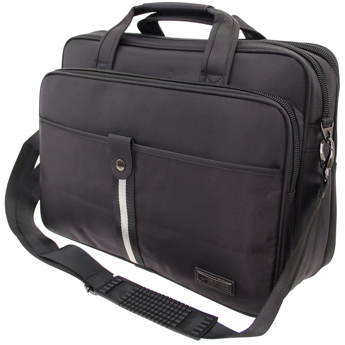 SHG Aktentasche ֎ Arbeitstasche Herren Umhängetasche Schultertasche Querformat SD 075