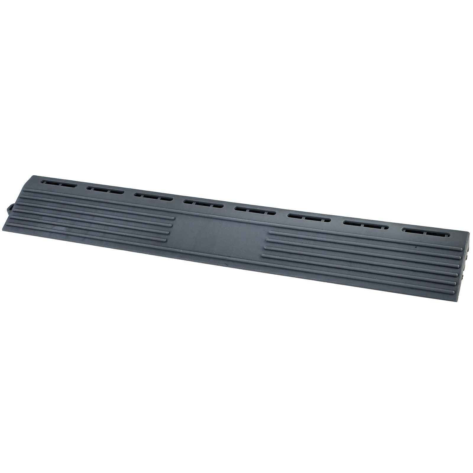 RAMROXX Klickfliese Performance Bodenfliesen Garagenboden Seitenteil Rampe Grau Typ B