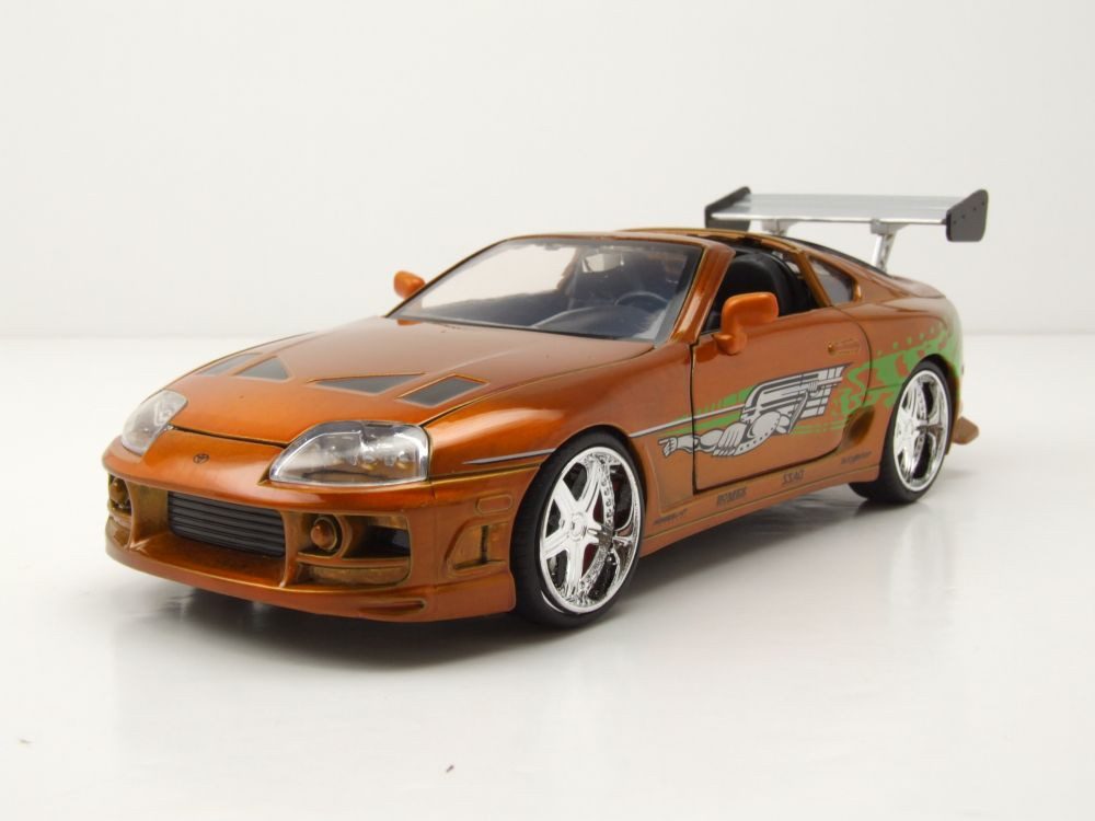 JADA Modellauto Toyota Supra kupfer metallic Fast & Furious Anniversary, Maßstab 1:24