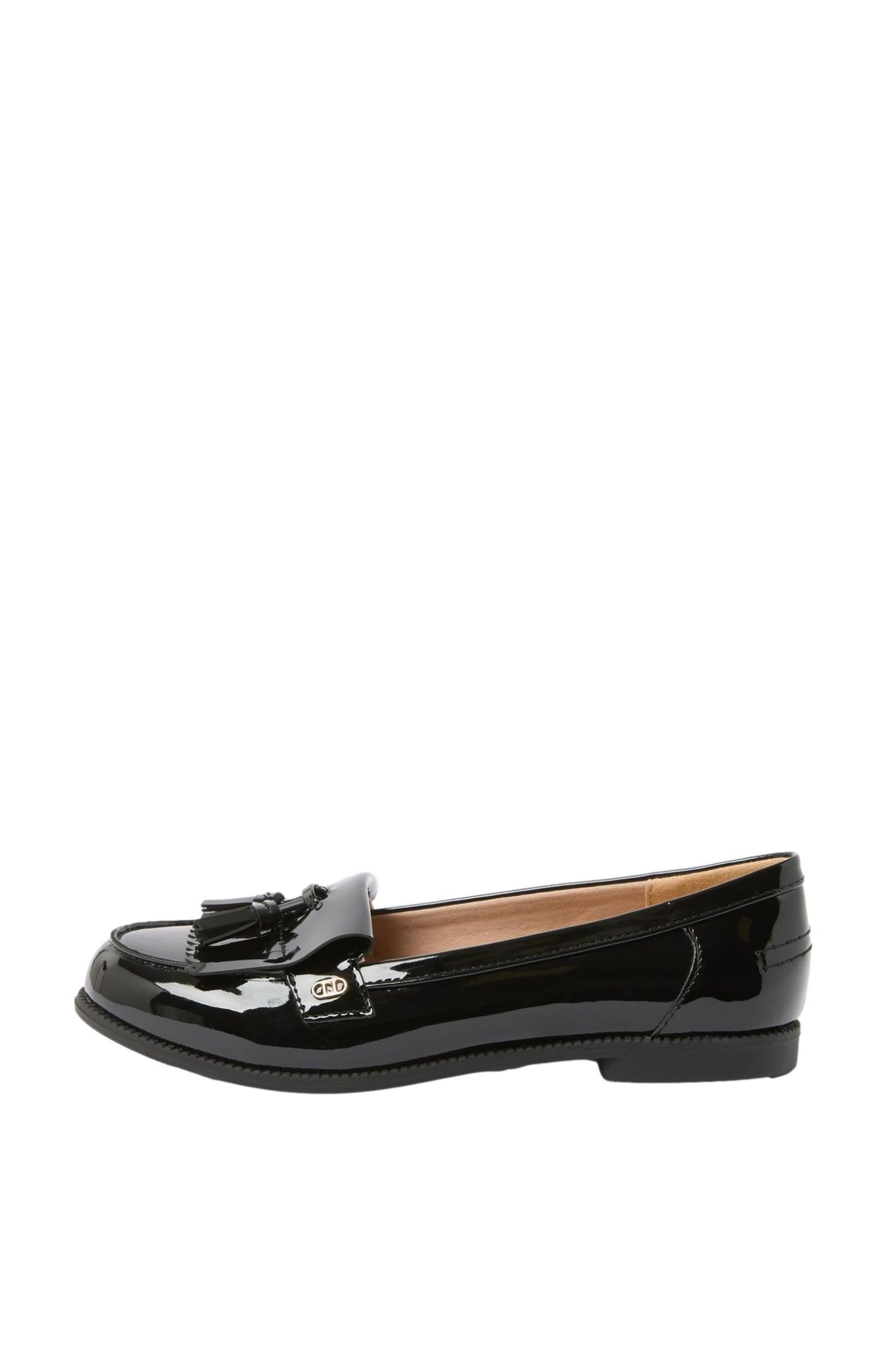 LIPSY Lipsy Flache Loafer in Lackoptik mit Quasten Loafer (1-tlg) günstig online kaufen