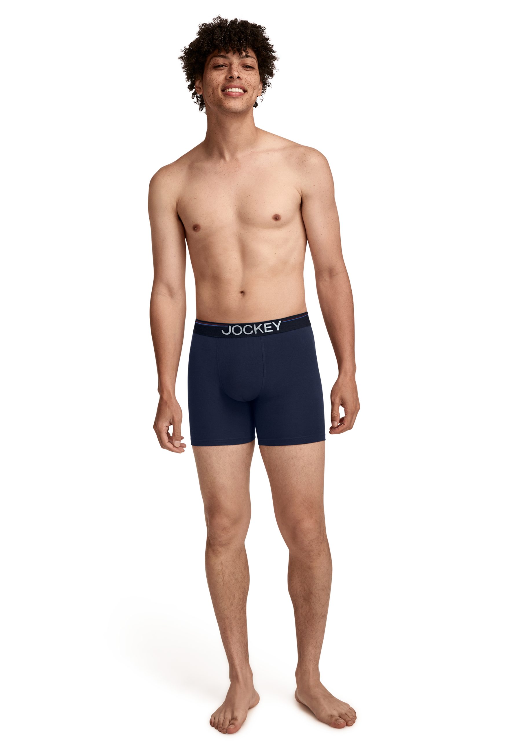 Jockey Langer Boxer Cotton Stretch (3er Pack) eng anliegend, hoher Tragekomfort – Bild 4 von 5