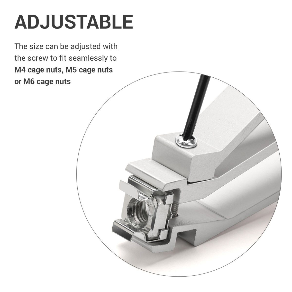 kwmobile Muttern Zange für Käfigmuttern - Größen M4-M6 - Käfigmutter Werkzeug, (1-St)