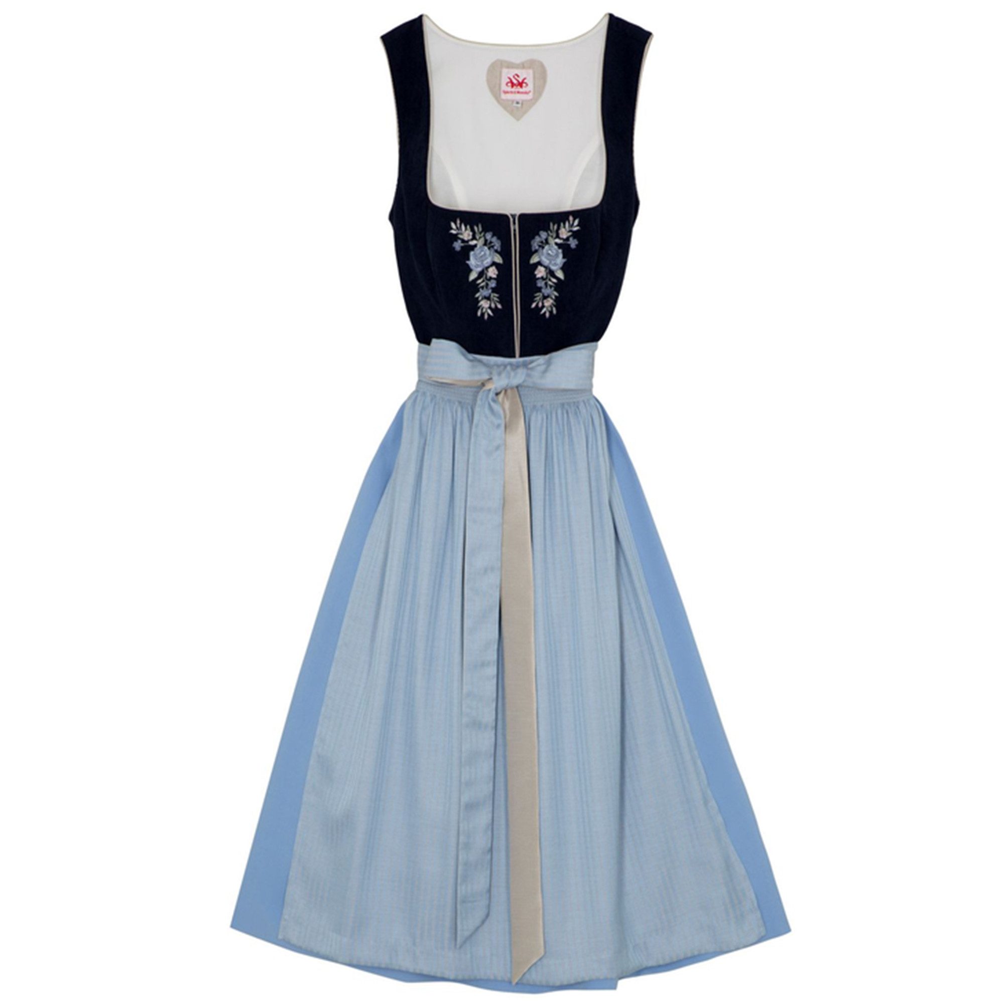Spieth & Wensky Dirndl Dolly Dirndl Dirndl Dolly Lange-Dirndl Kleid 2-teiliges Trachtenkleid