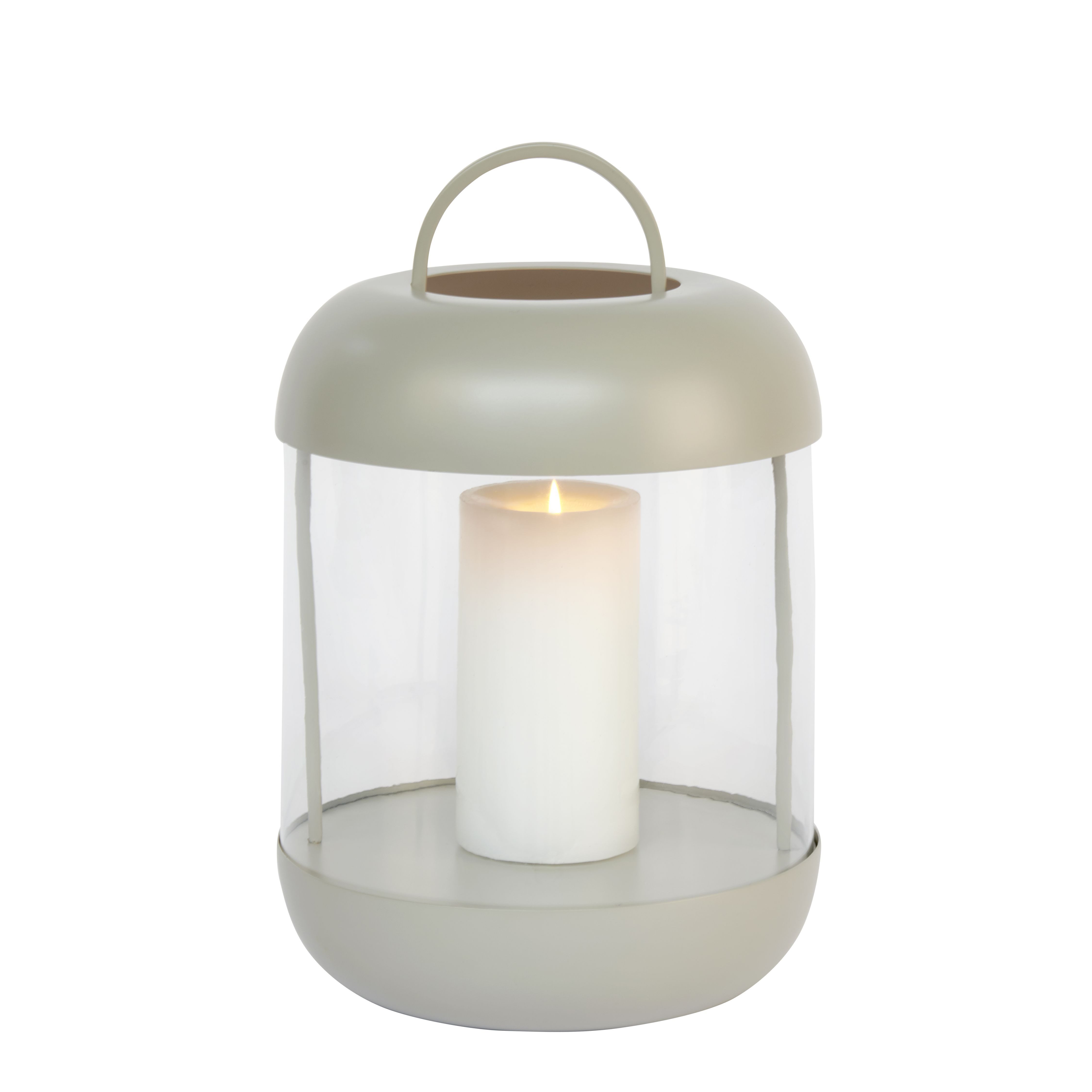 Kerzenlaterne Sala Laterne Edelstahl mit Glaszylinder Farbe: t