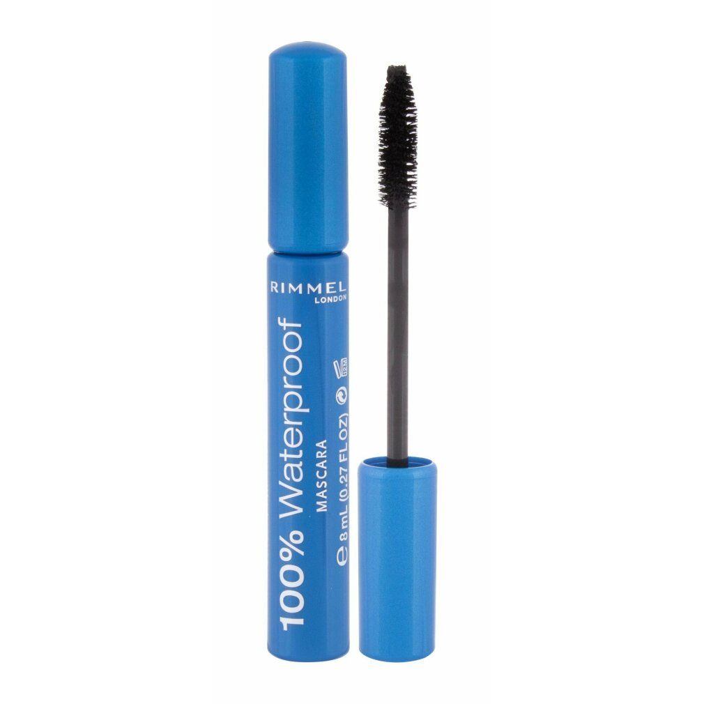 Rimmel London Mascara 100% Waterproof Women Mascara Black 8ml