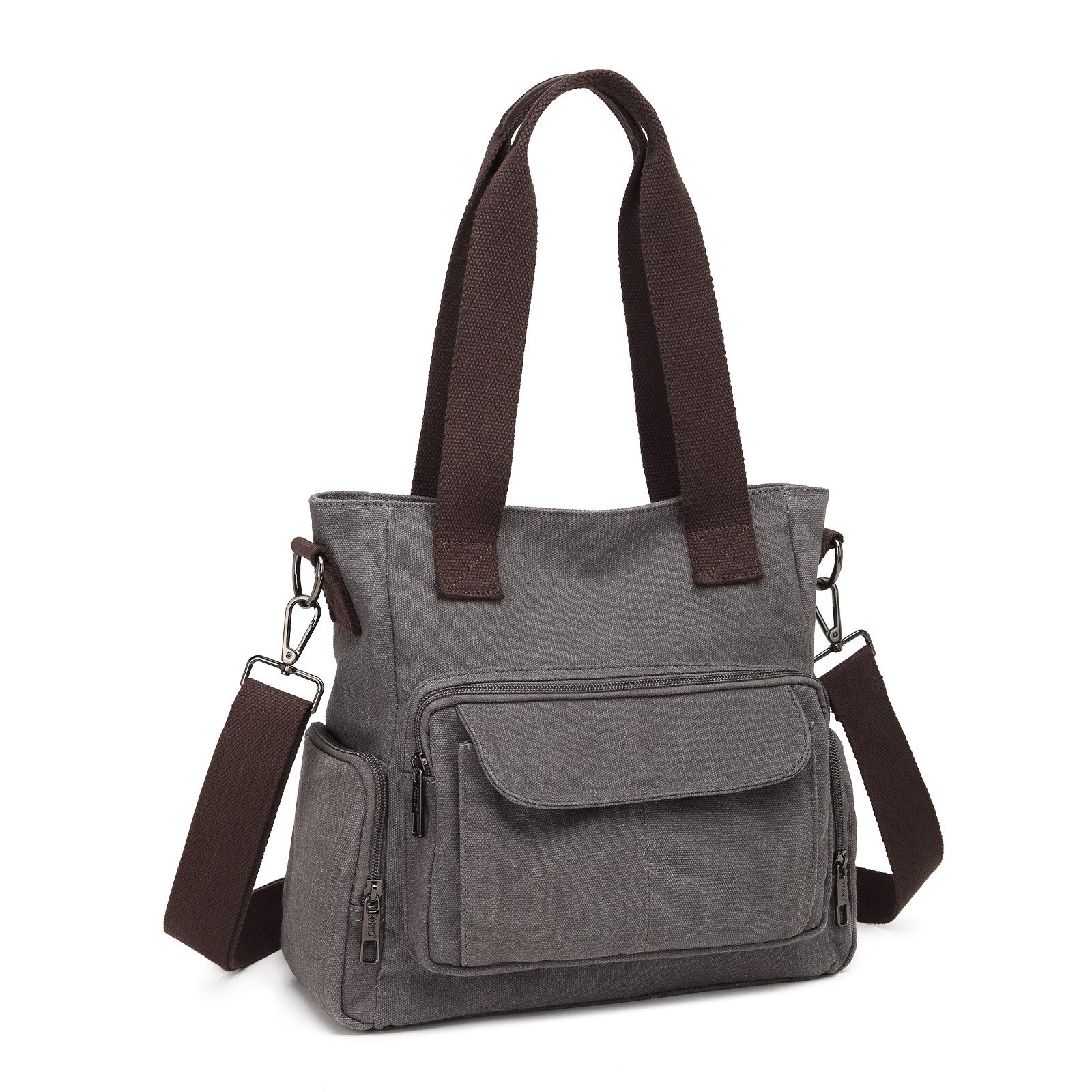 KONO Schultertasche Canvas Damen Handtasche Umhängetasche günstig online kaufen