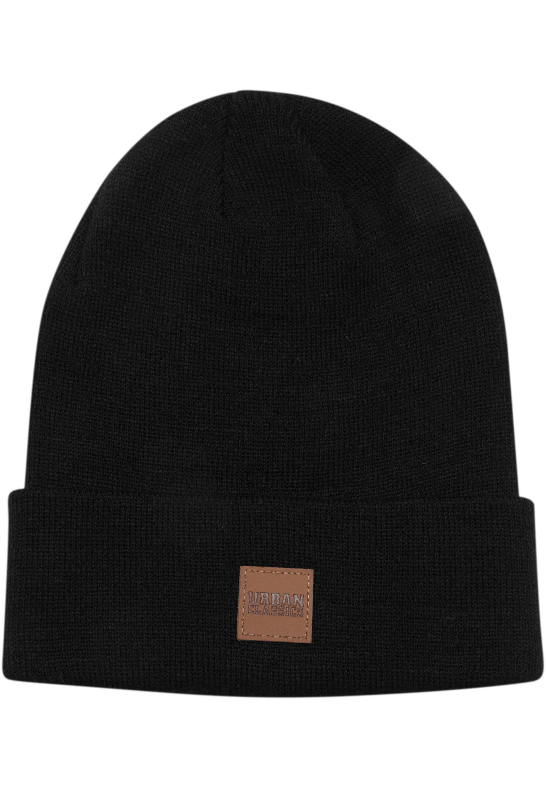 URBAN CLASSICS Beanie Urban Classics Unisex Synthetic Leatherpatch Long Bea günstig online kaufen
