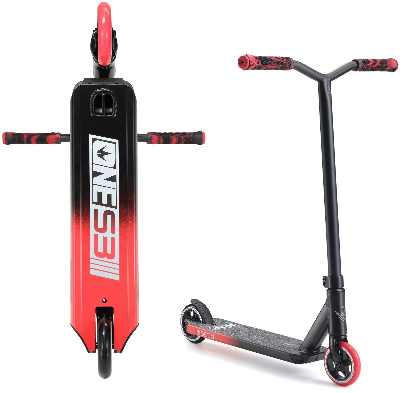 Stuntscooter Blunt One S3 Stunt-Scooter H=78 Schwarz/Rot