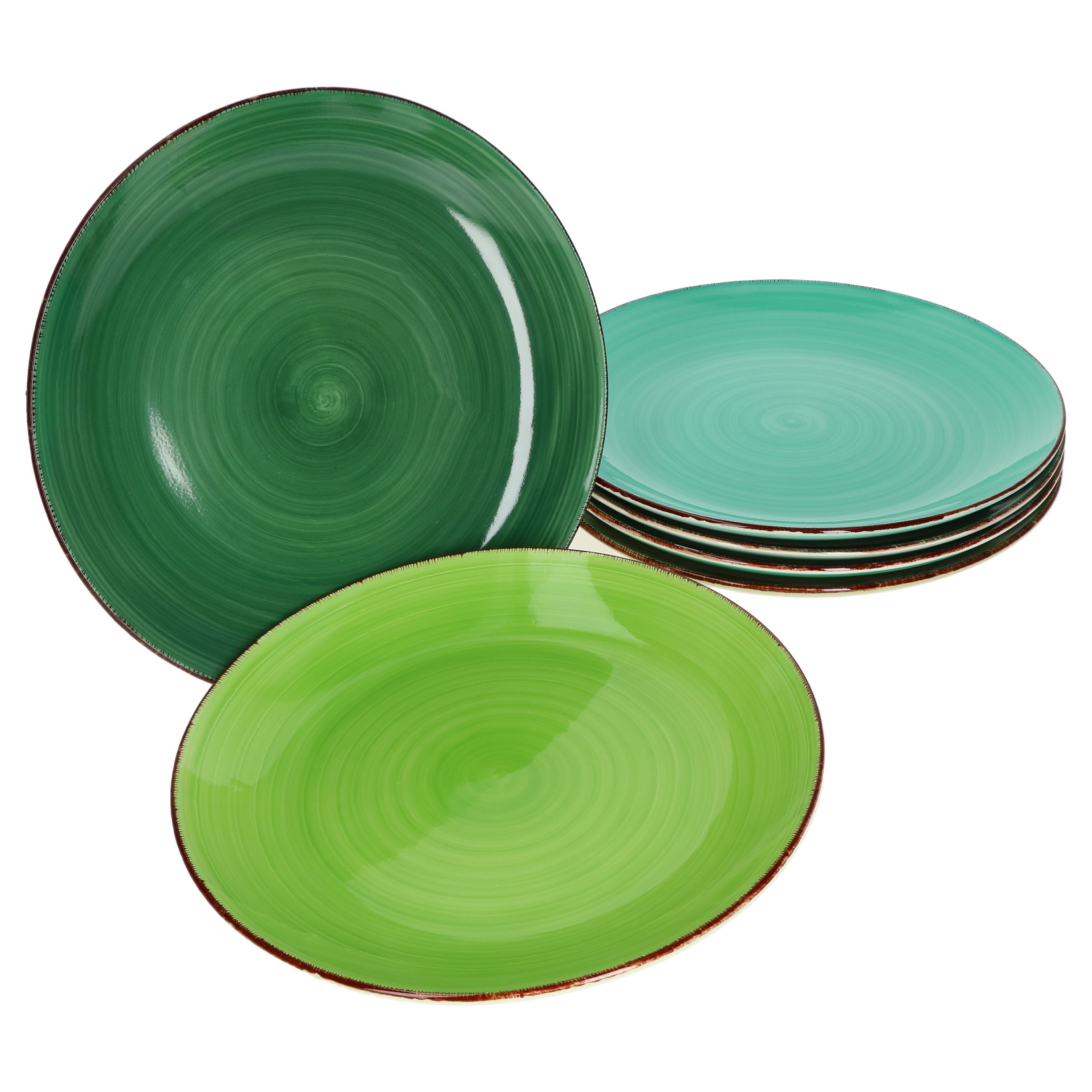 MamboCat Speiseteller 6er Set Baita Essteller flach Green