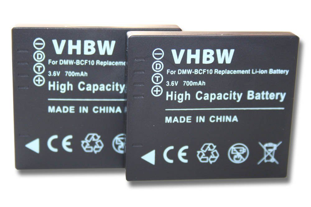 vhbw passend für Panasonic Lumix DMC-FT1, DMC-FT2, DMC-FT3, DMC-FT4, Kamera-Akku 1000 mAh