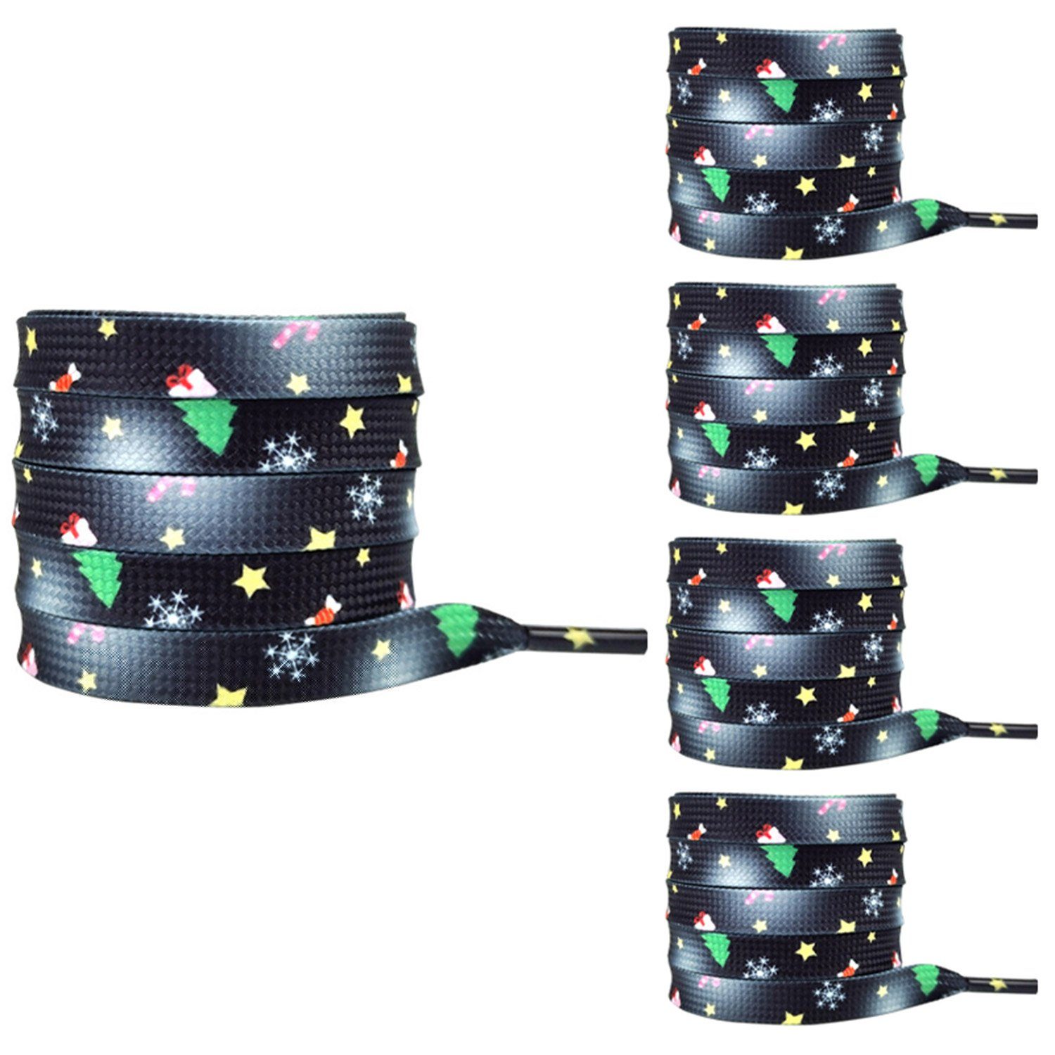 Daisred Schnürsenkel Weihnachten 5 Paar Coole Gadget #2