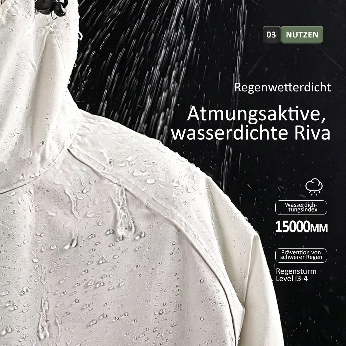 MOPUEA Regenponcho Fahrrad Regenmantel Regenjacke Damen Herren Poncho Regenponcho (zuverlässigen Wetterschutz, 1-St) wasserdicht mit Kapuze und Tasche, Polyester, Atmungsaktiv, Packbar