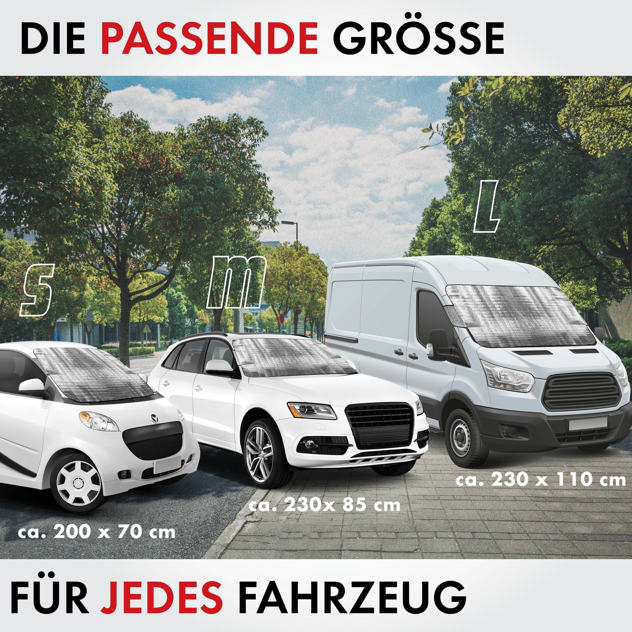 WALSER Autosonnenschutz Thermo Autoscheibenschutz, (1-St., 1 Stück) – Bild 5 von 5