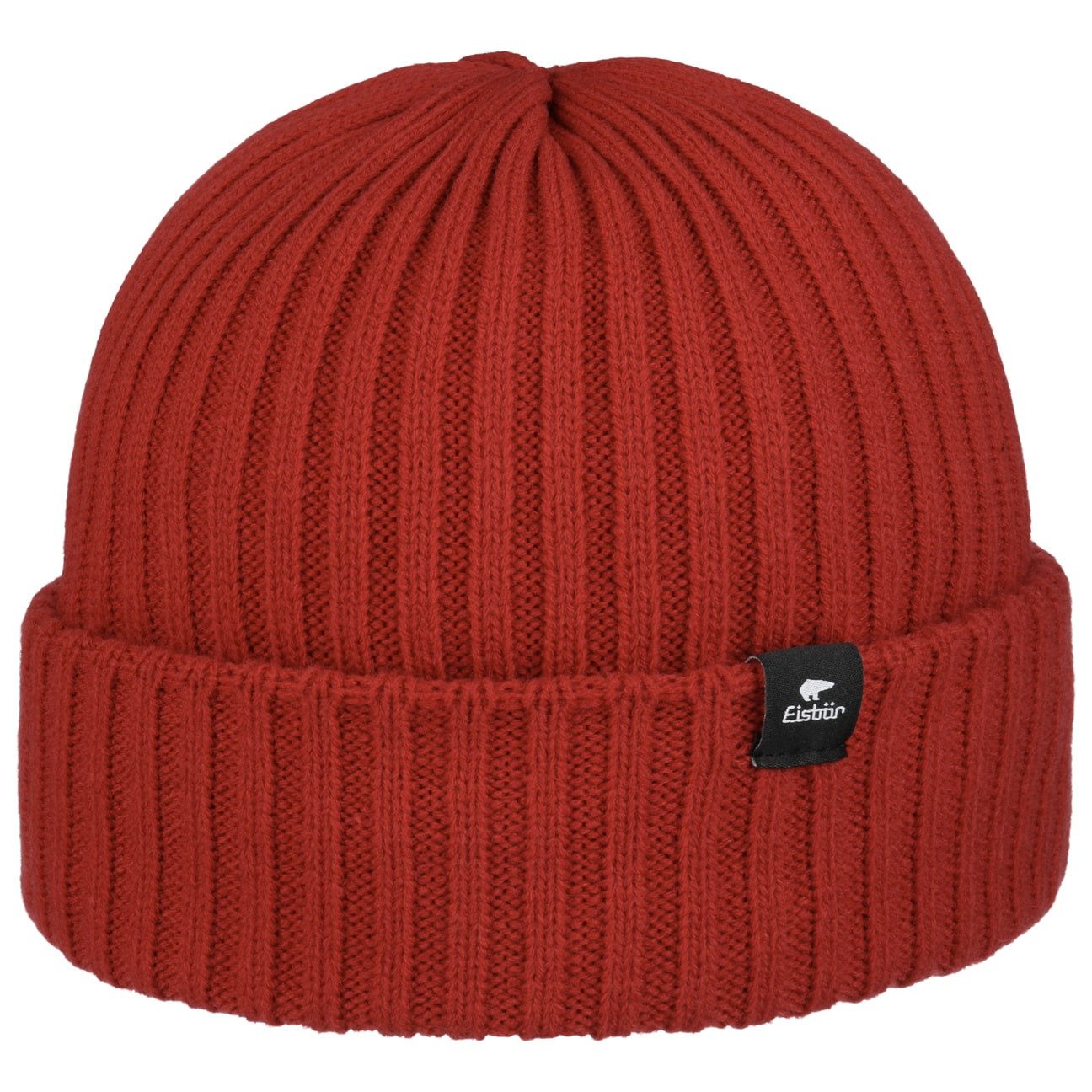 Eisbär Strickmütze (1-St) Wintermütze mit Umschlag