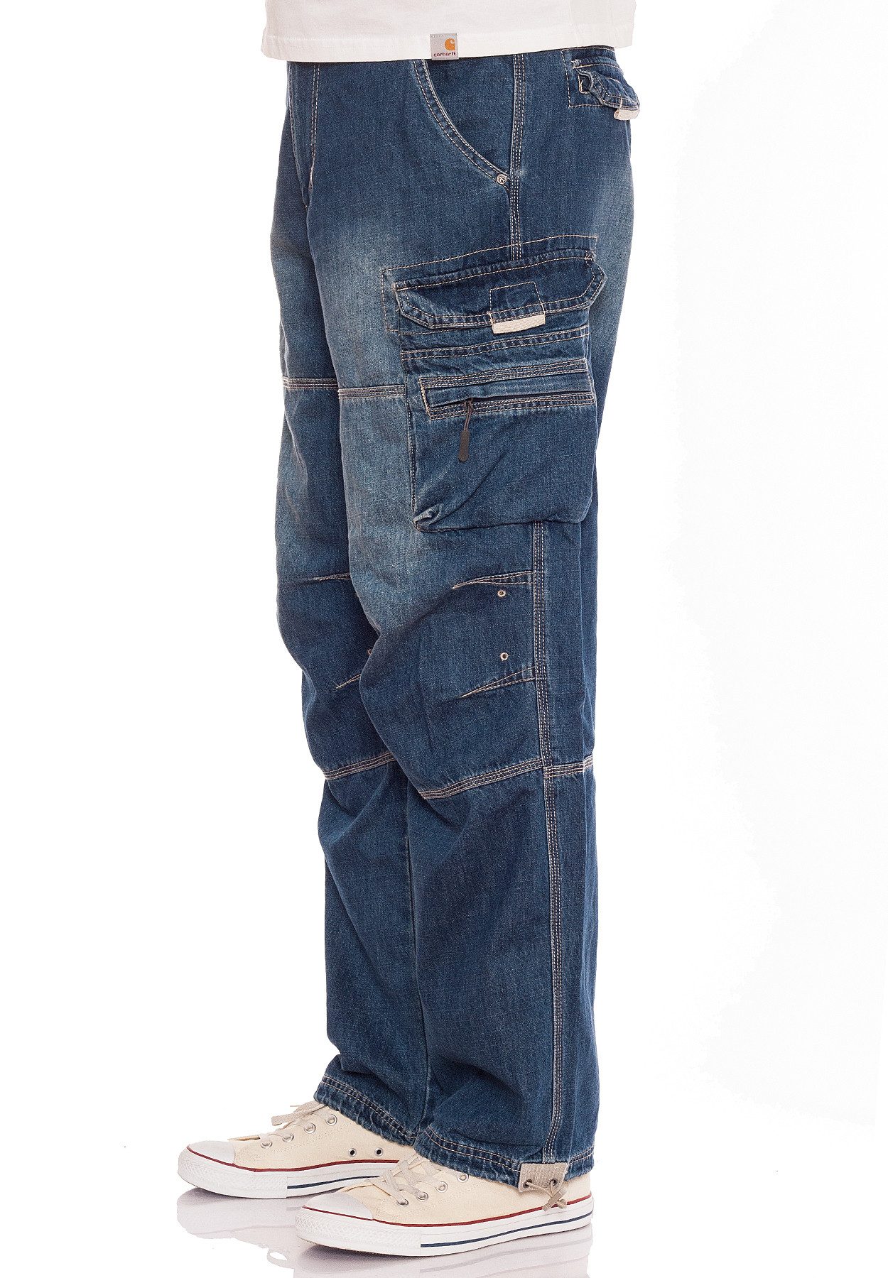 Jet Lag Cargojeans Safety B long mit weitem Bein und vielen verschließbaren Taschen