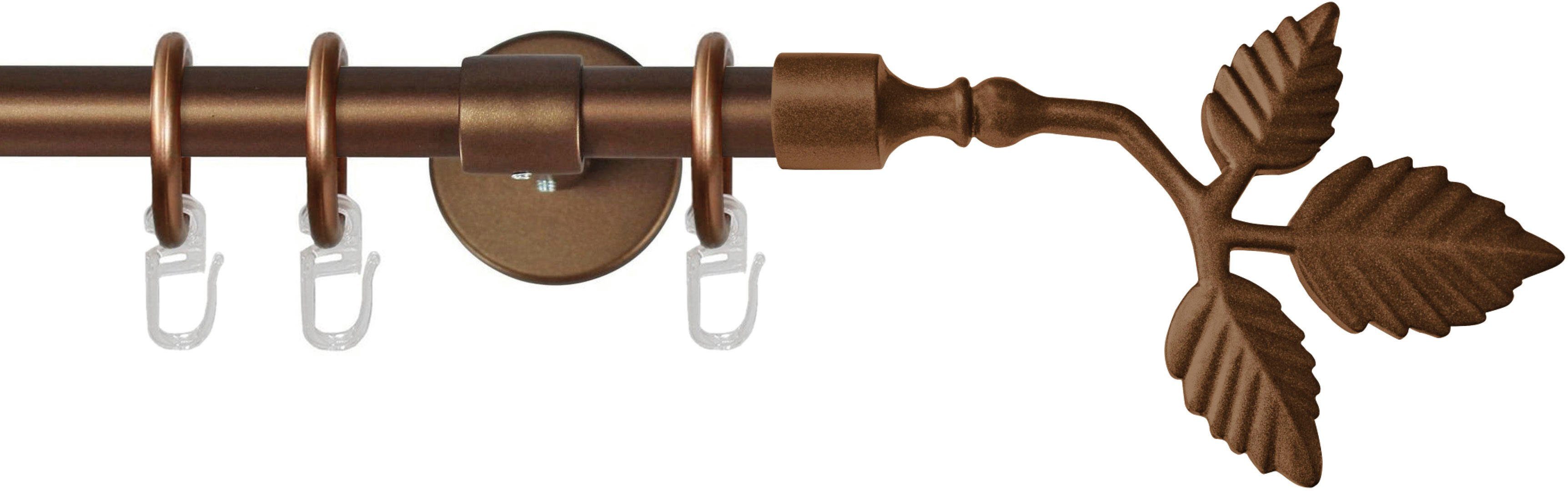 GARESA Gardinenstange "RUSTIKA" Ø 16 mm 1 läufig-läufig Wunschmaßlänge rust günstig online kaufen