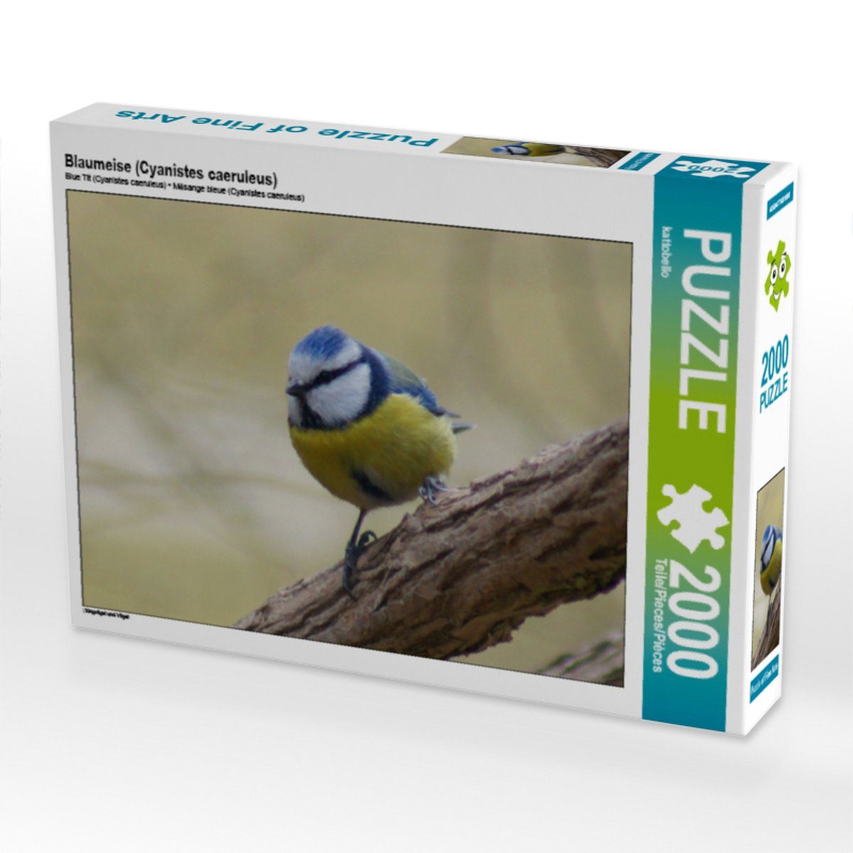 caeruleus) Foto-Puzzle Puzzle 2000 Bild CALVENDO 67 Puzzleteile Blaumeise Lege-Größe von Kattobello, CALVENDO 2000 Teile 90 (Cyanistes cm Puzzle x