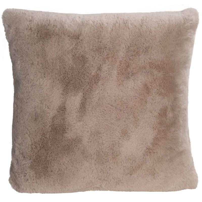 Winterhome Fellkissen Guanaco Pearl Full Fur, Kunstfell, Dekokissen, Zierkissen, Kamel