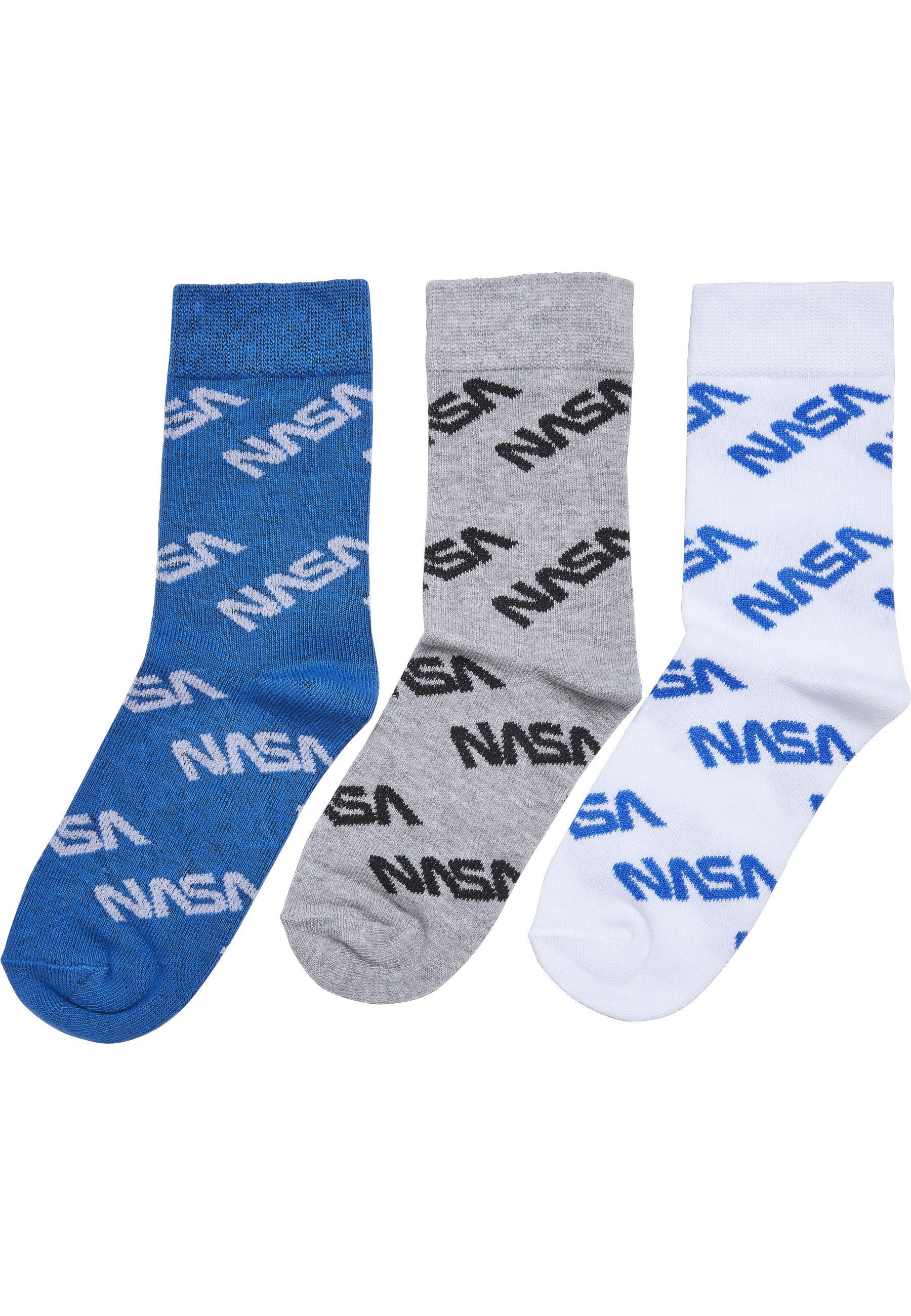 MisterTee Basicsocken MisterTee Unisex NASA Allover Socks Kids 3-Pack (1-Paar)