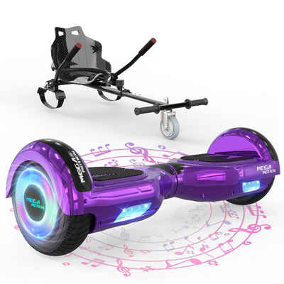 HITWAY Balance Scooter 6.5 Zoll Hoverboards Hoverkart Mit Sitz und Bluetooth und LED-Blitz, mit einem Go-Kart können Sie mehr Spaß haben.