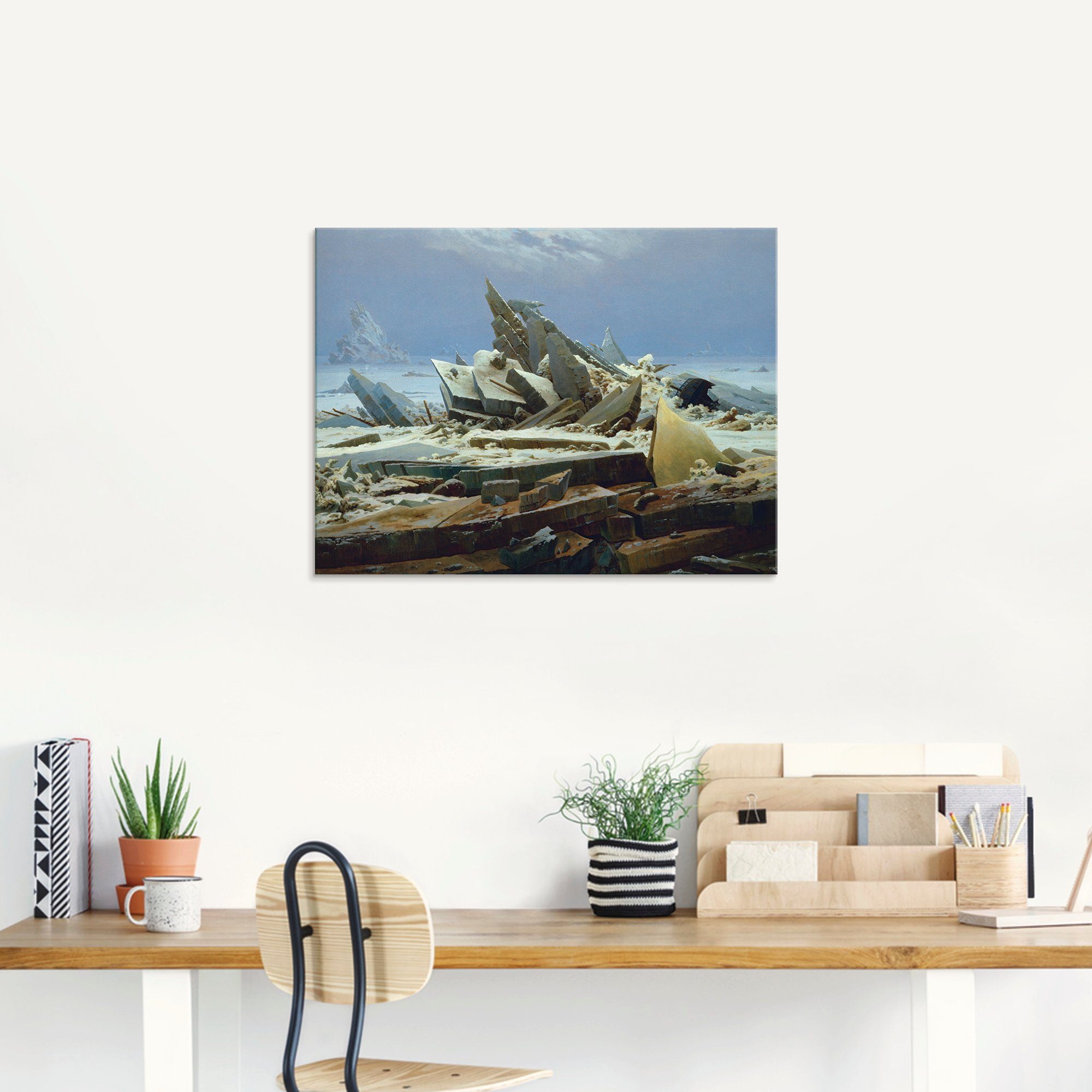 Artland Glasbild »Das Eismeer (Die gescheiterte Hoffnung)«, Gewässer (1 Stück)-HomeTrends