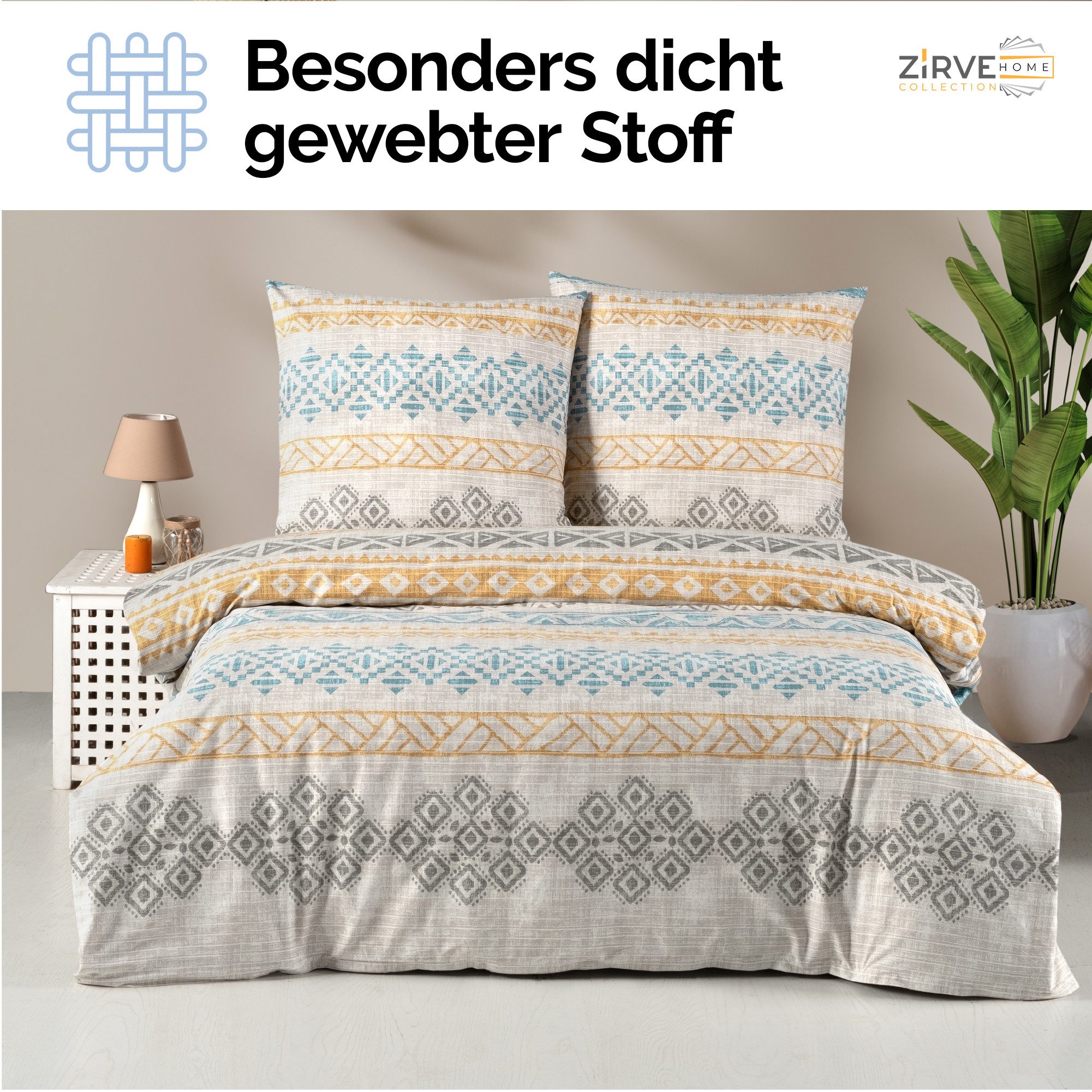 yadetextil Bettwäsche 135x200 cm, Renforce, 2 günstig online kaufen