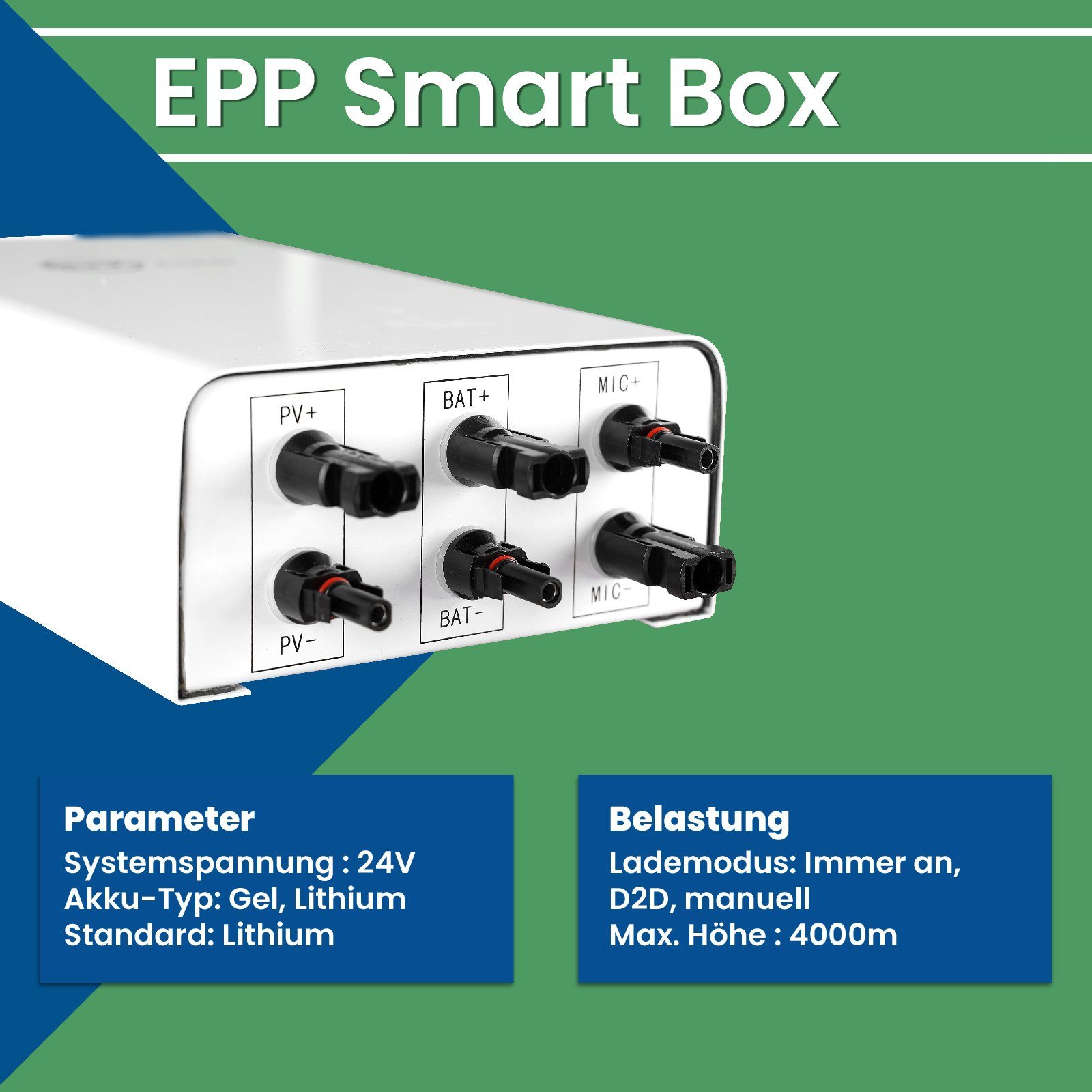 EPP Balkonkraftwerk Smart Solaranlage Speicher Box 40A mit EPP.Solar Nachrüstbar im