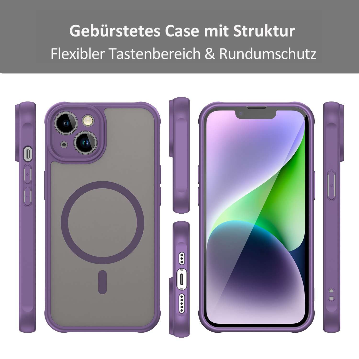 betterfon Handyhülle für Apple iPhone Schutzhülle Case, Magnetisches Laden, mattes Design, kratzfest & stoßfest verarbeitet