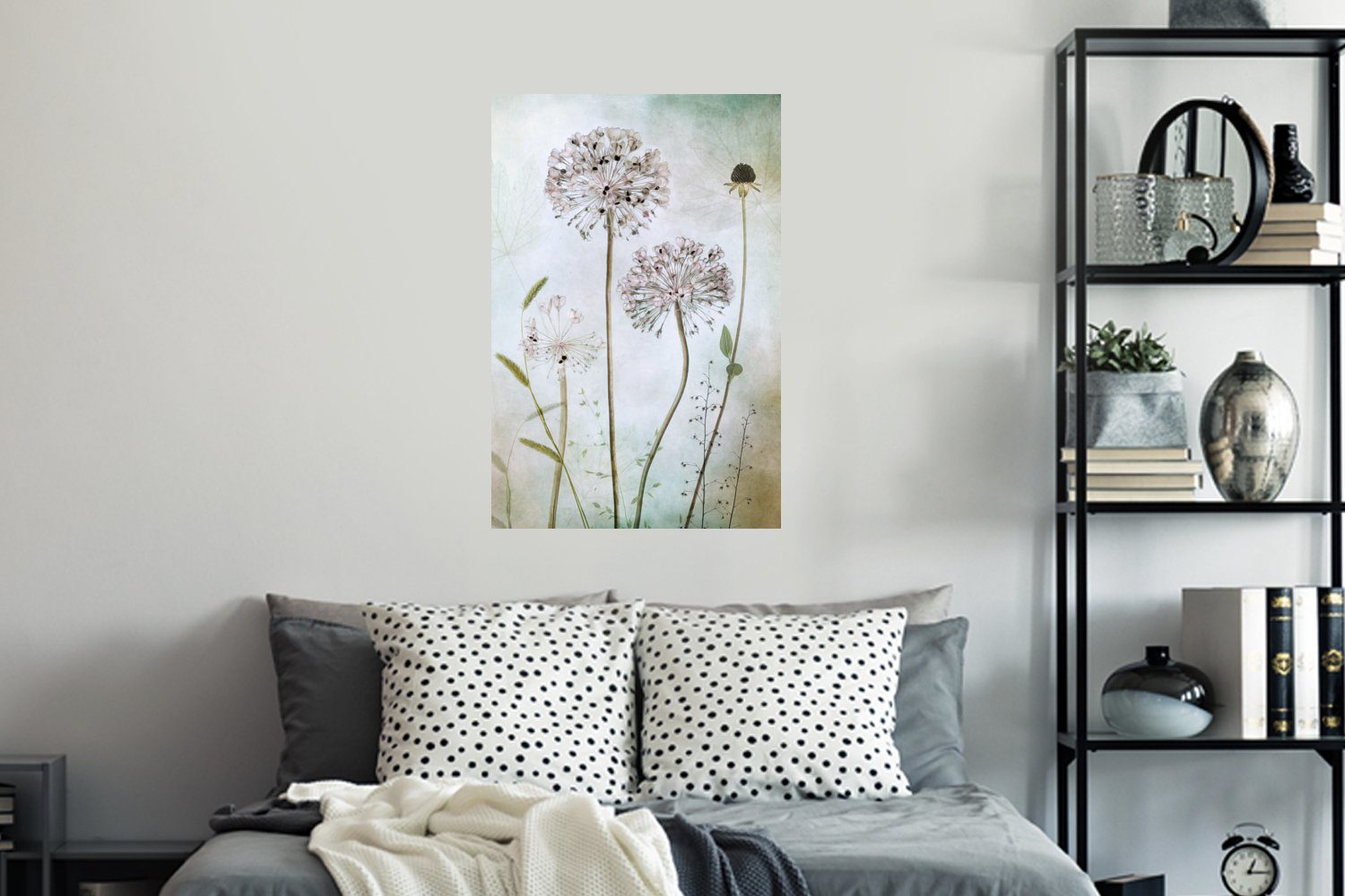 MuchoWow Wandsticker Blumen - Zwiebel St), Schlafzimmer - Wandaufkleber, Pflanzen Wandtattoo, Selbstklebend, (1 Dekorative - Stilleben Wohnzimmer