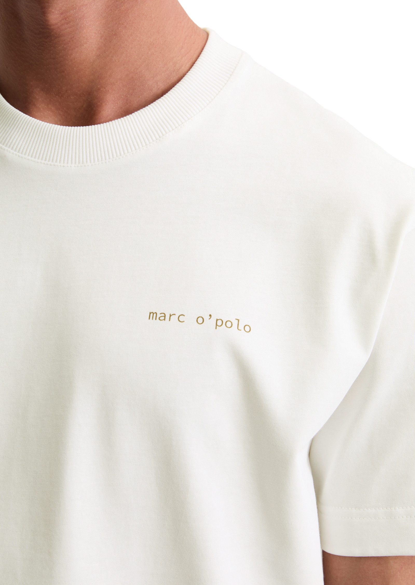 Marc O'Polo T-Shirt relaxed fit, Rundhals, mit Natur-Rückenprint