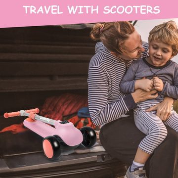 BremToy Scooter Kinderroller Tretroller Faltbarer Kickscooter 2-14 Jahren