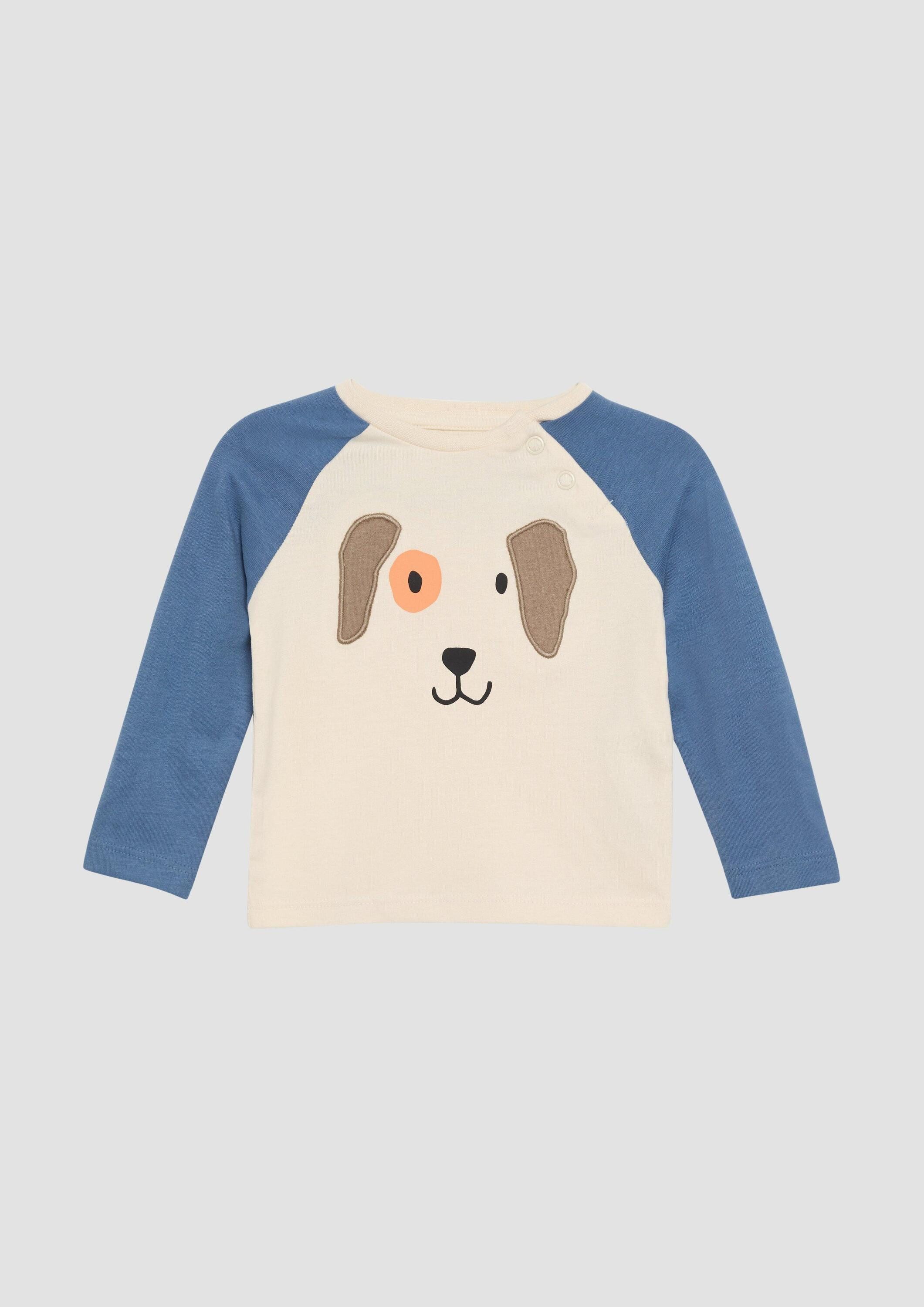 s.Oliver Langarmshirt T-Shirt Longsleeve mit Applikation