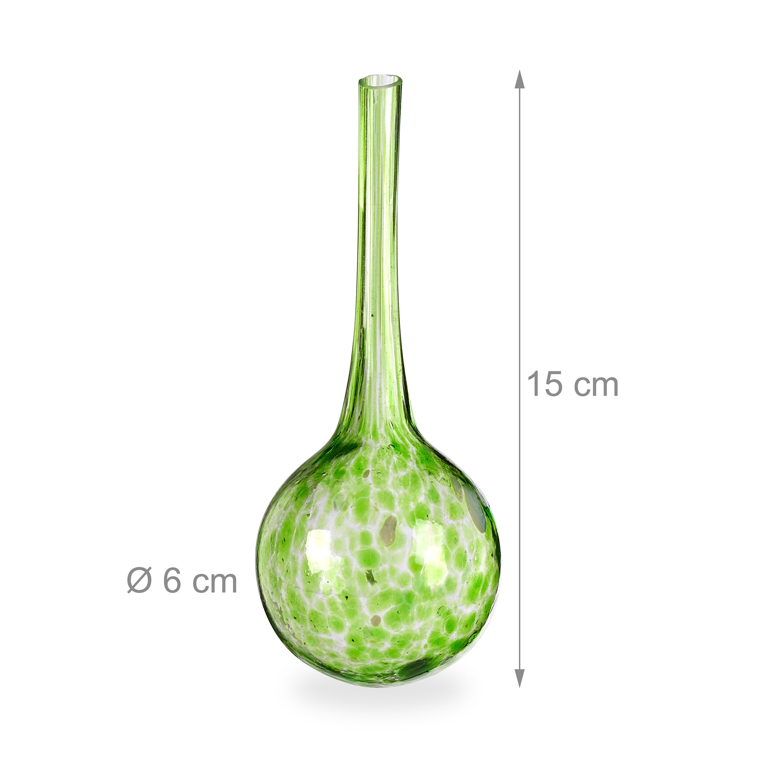 relaxdays Bewässerungskugel Bunte Bewässerungskugeln Glas 4er Set – Bild 4 von 5