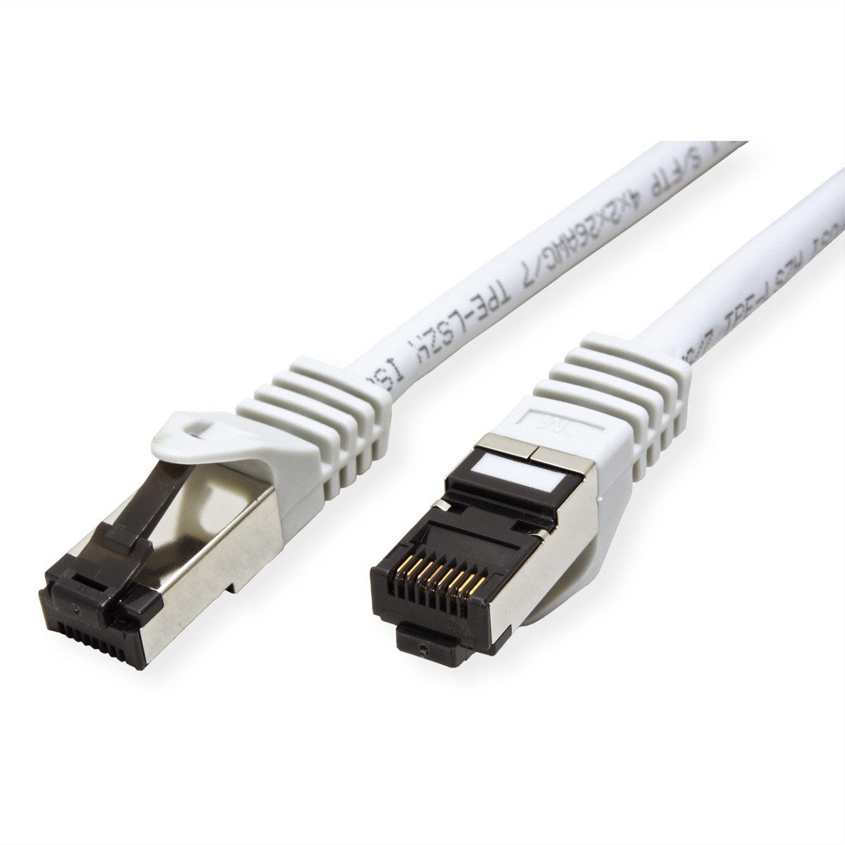 VALUE S/FTP-(PiMF) Patchkabel Cat.8 (Class I) LAN-Kabel, RJ-45 Männlich (Stecker), RJ-45 Männlich (Stecker) (100.0 cm), LSOH, PoE, Litzendraht