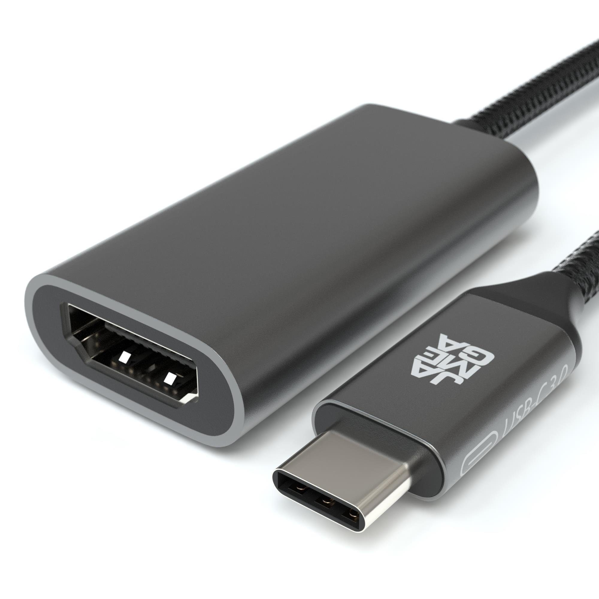 JAMEGA USB-C zu HDMI Adapter 4K@30Hz Typ C auf HDMI Samsung Galaxy MacBook USB-Adapter