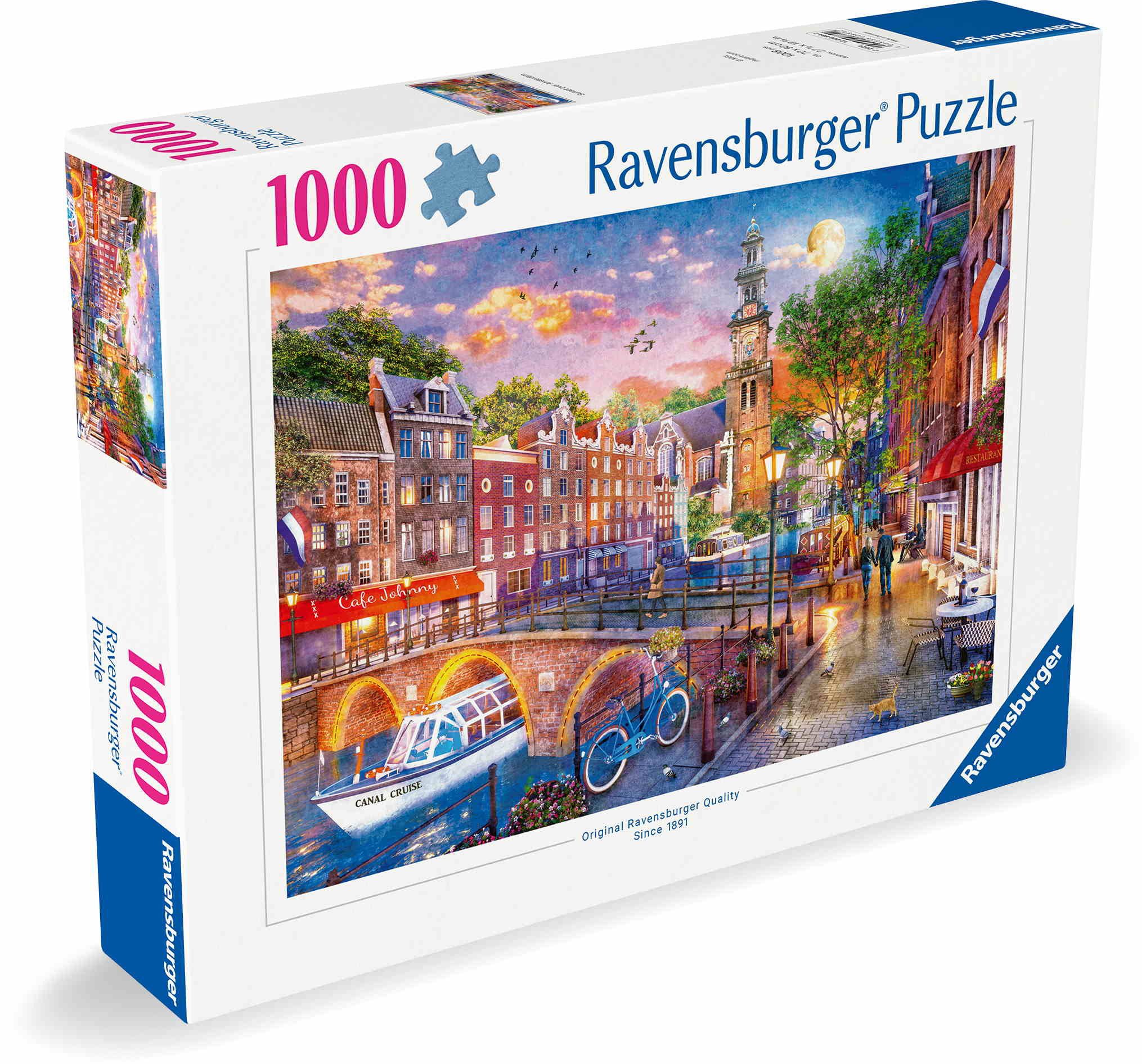 Ravensburger Puzzle 1000 Teile Puzzle Sonnenuntergang Amsterdam 12000884, 1 günstig online kaufen