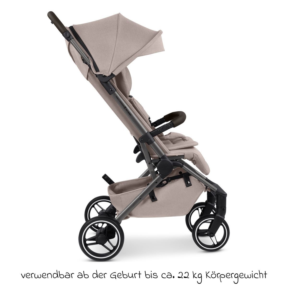 ABC Design Sportbuggy Ping 3 - Pure - Camel, Sportwagen mit Liegefunktion bis 22 kg - klein faltbar
