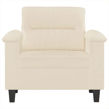 vidaXL Sofa Sessel Beige 60 cm Mikrofasergewebe