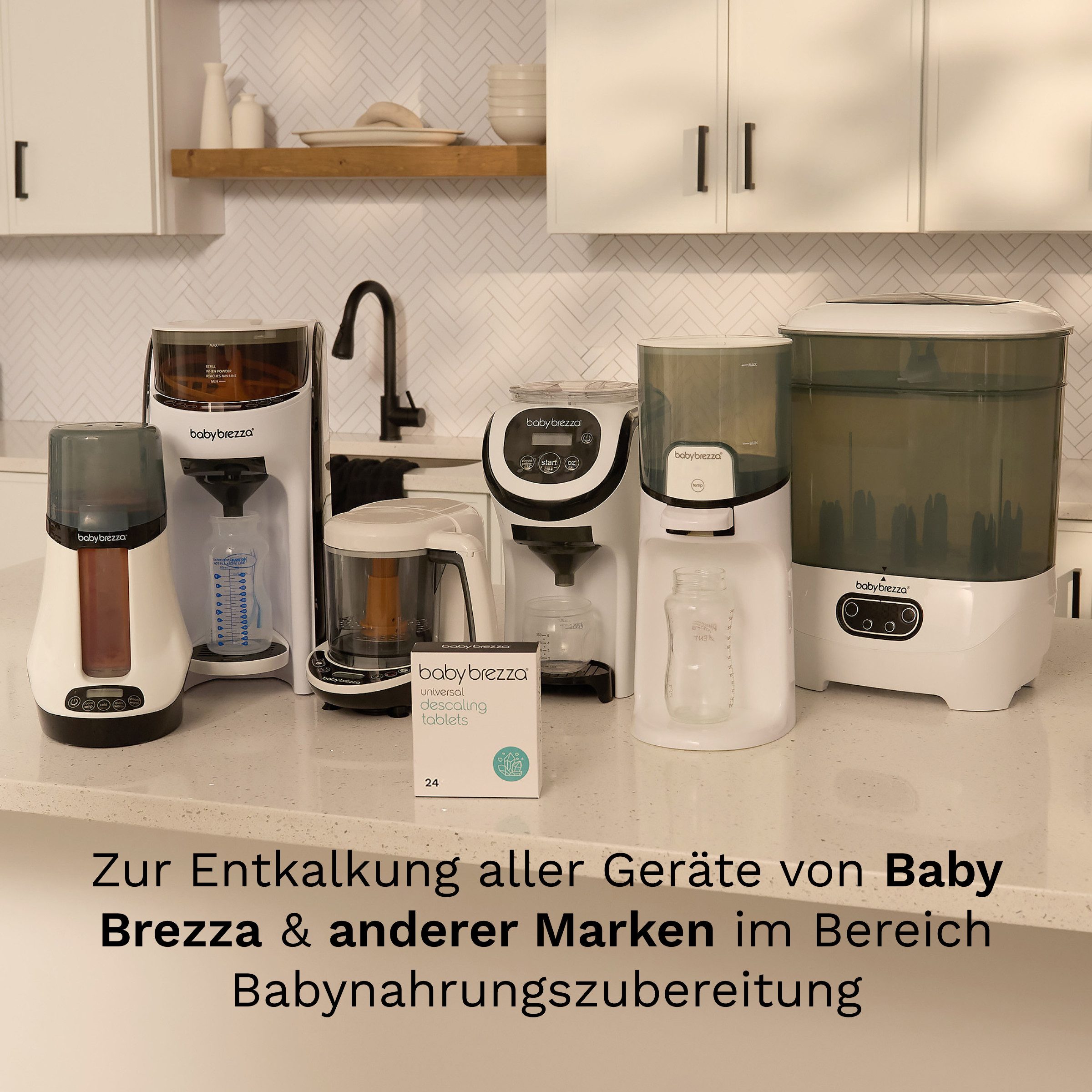 Baby Brezza Universal-Entkalkungstabletten Vorteils-Sets Entkalker (2-St. kompatibel für alle Baby Brezza Geräte)