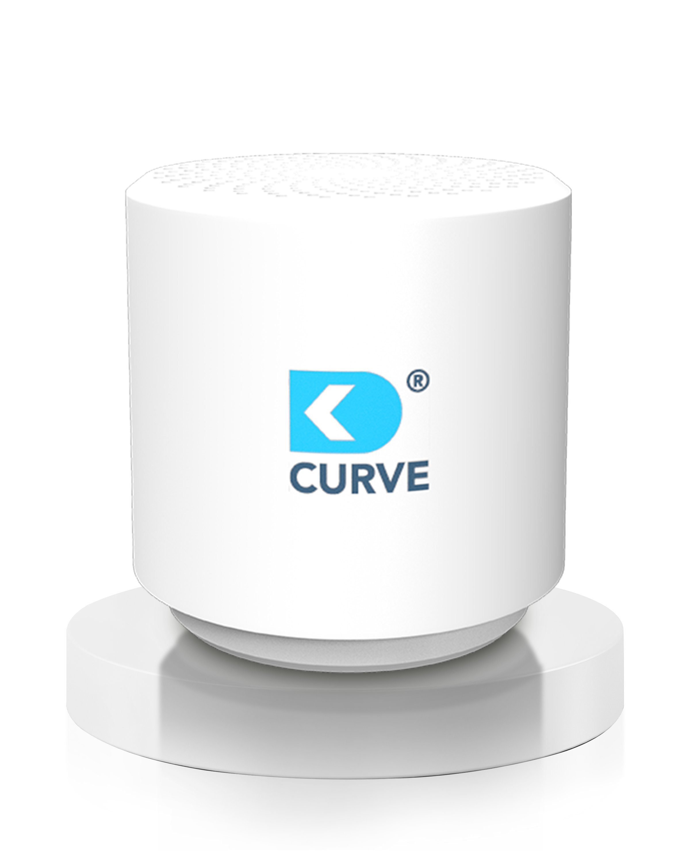 DK medical Luftreiniger CURVE - Luftreiniger - Für Auto, LKW, Camper und Kühlschrank - 8m³, Komplett ohne Strom