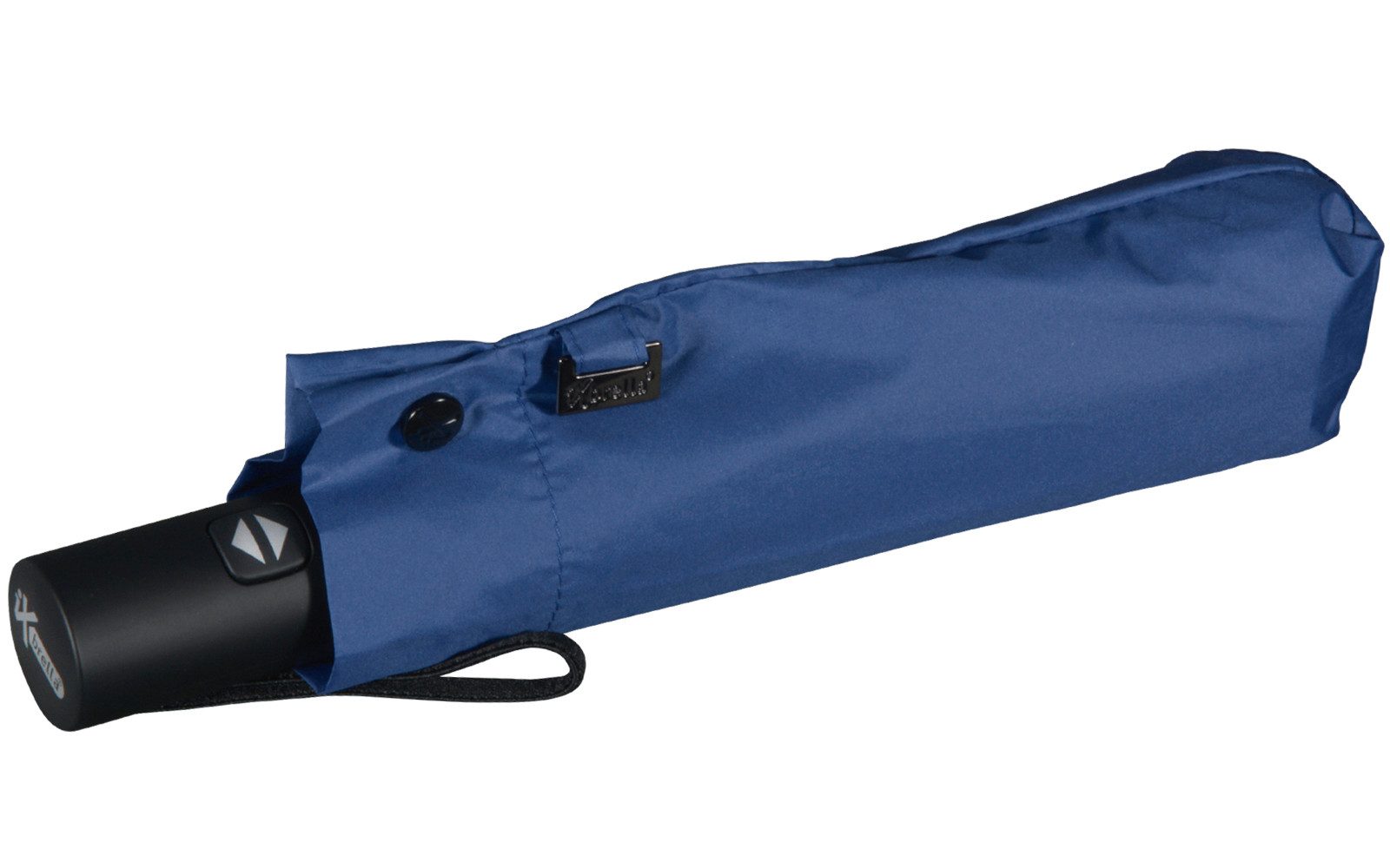 iX-brella Taschenregenschirm Sonnen-Regenschirm mit UPF 50+, UV-Hitze-Schutz, für Damen, mit Auf-Zu-Automatik, innen schwarz – Bild 4 von 5