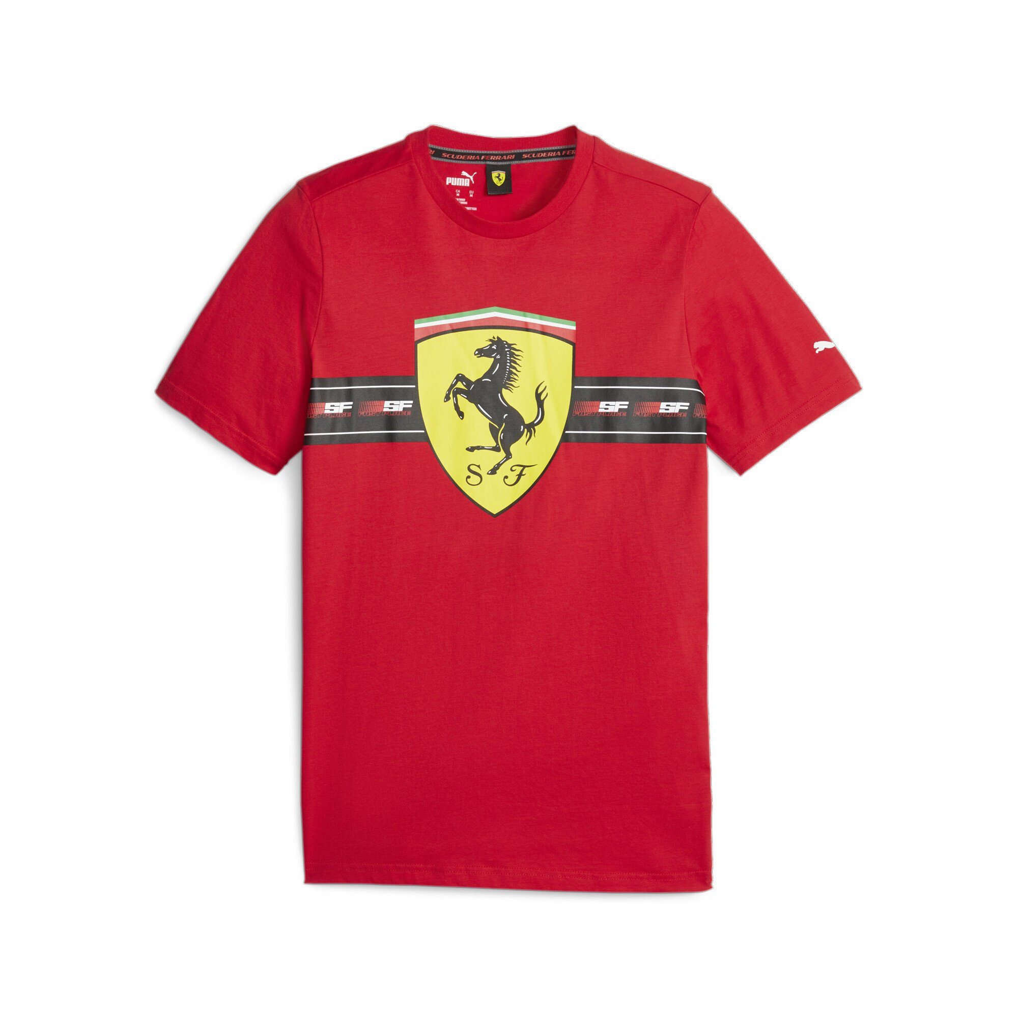 PUMA Corsa Motorsport Herren Rosso T-Shirt Scuderia Ferrari T-Shirt Red