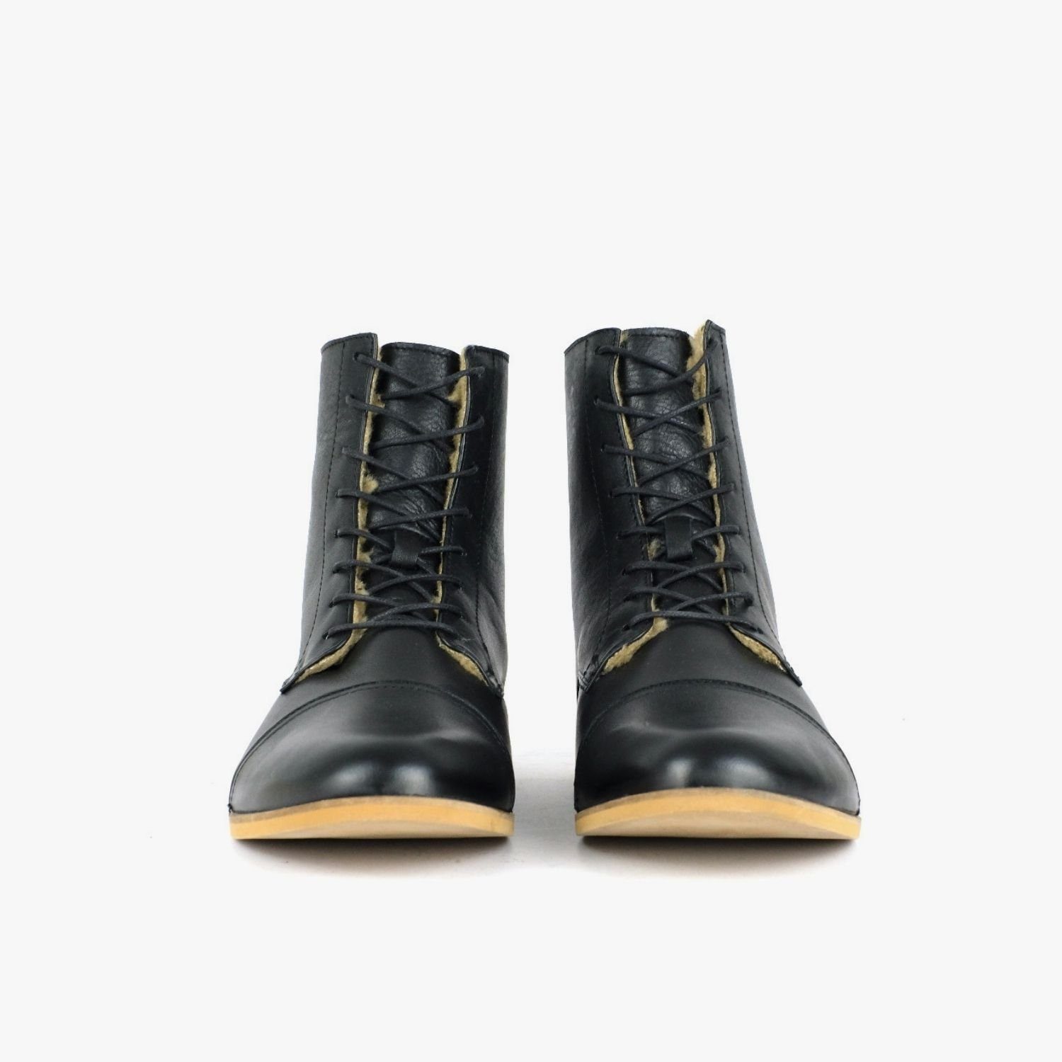 SORBAS '89 gefütterte Lederstiefel Schnürstiefel