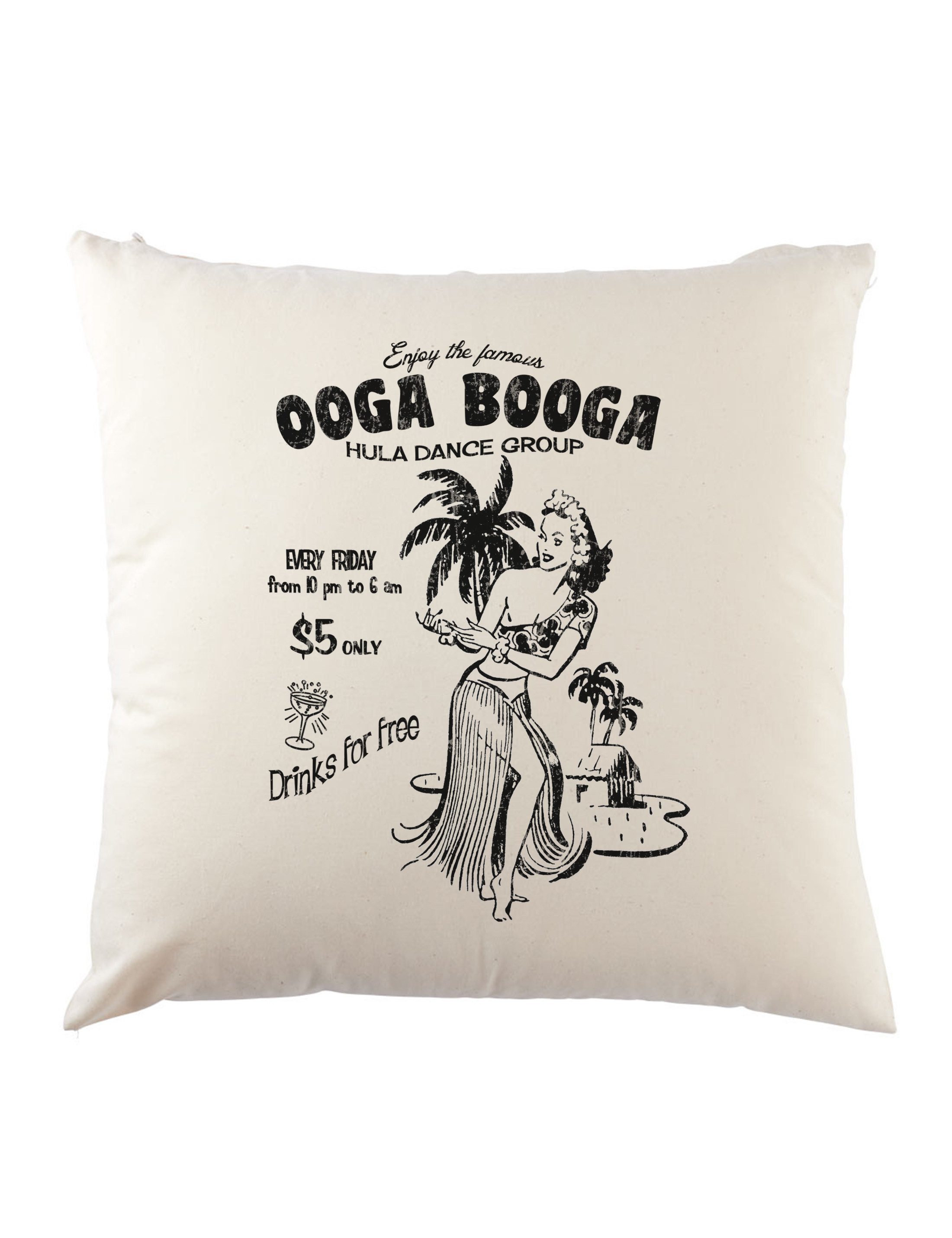 Dekokissen Ooga Booga Hula Girl Dekokissen Aloha Island Tiki Strand Restaurant