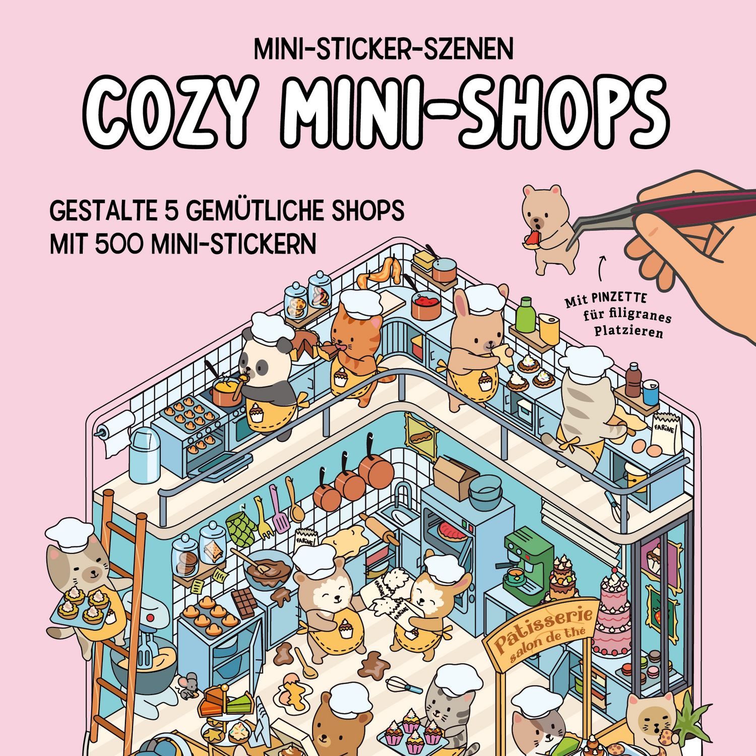 Mini-Sticker-Szenen - Cozy Mini-Shops I 3D-Sticker / diverse