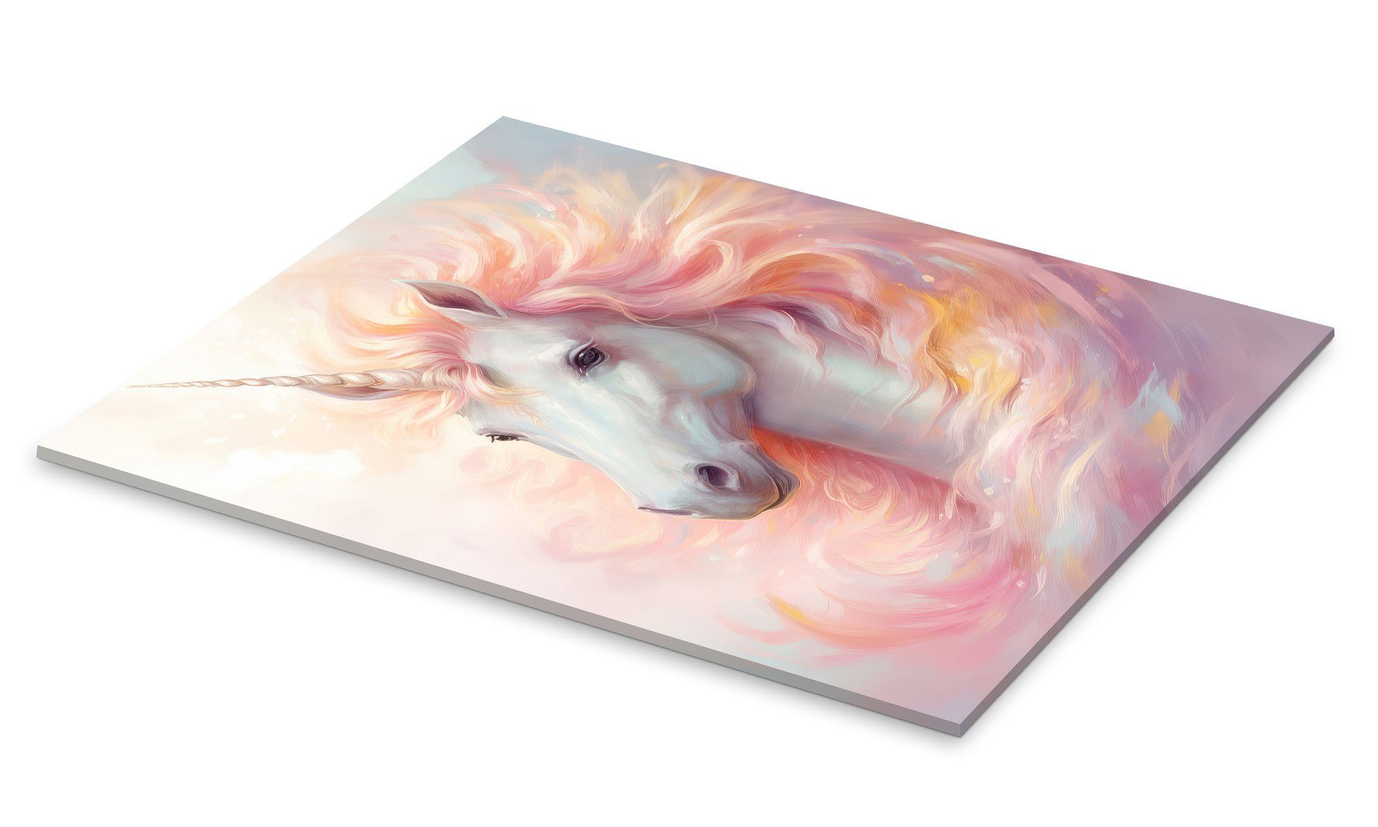 Posterlounge Wandbild Traumhaft schönes Einhorn, Dolphins DreamDesign, erhältlich als Poster, Leinwandbild, Wandsticker oder Acrylglasbild