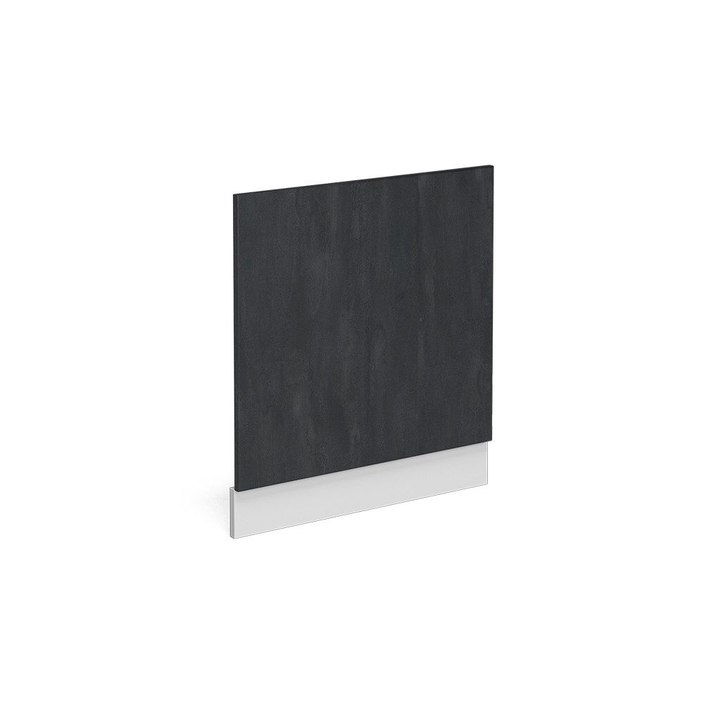 Vicco Frontblende R-Line, Schwarz Beton/Weiß, 60 cm ohne Arbeitsplatte (1 St)